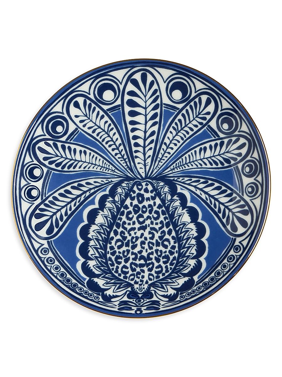 Side Plate - Big Pineapple Blue