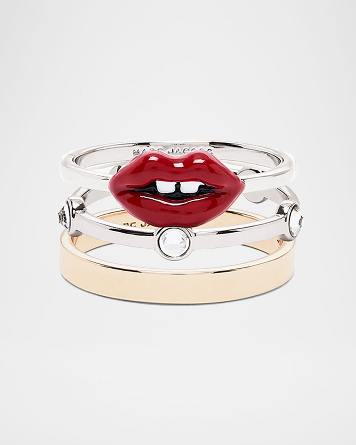 The Lips Rings, Set of 3