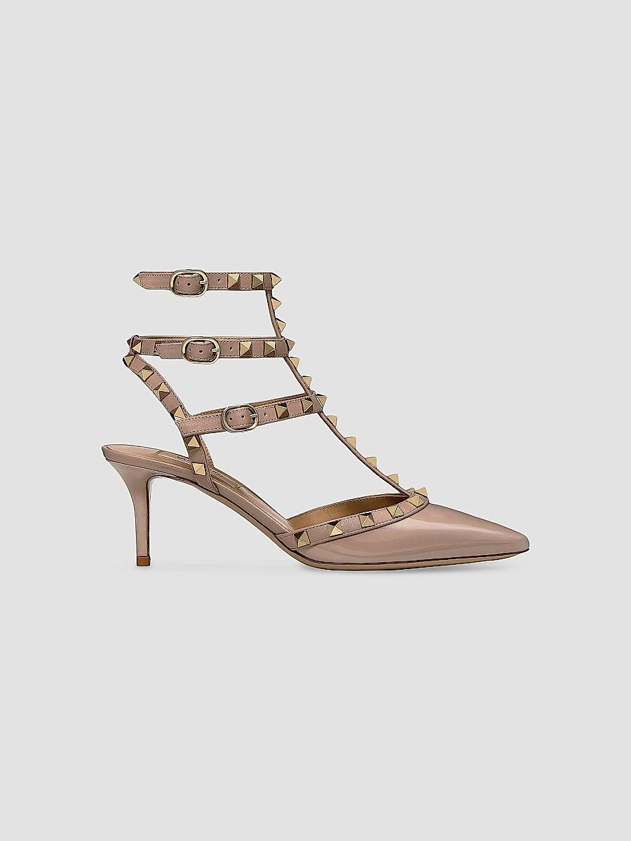 Valentino Women's Rockstud Caged Pumps 65MM - Poudre - Size 12