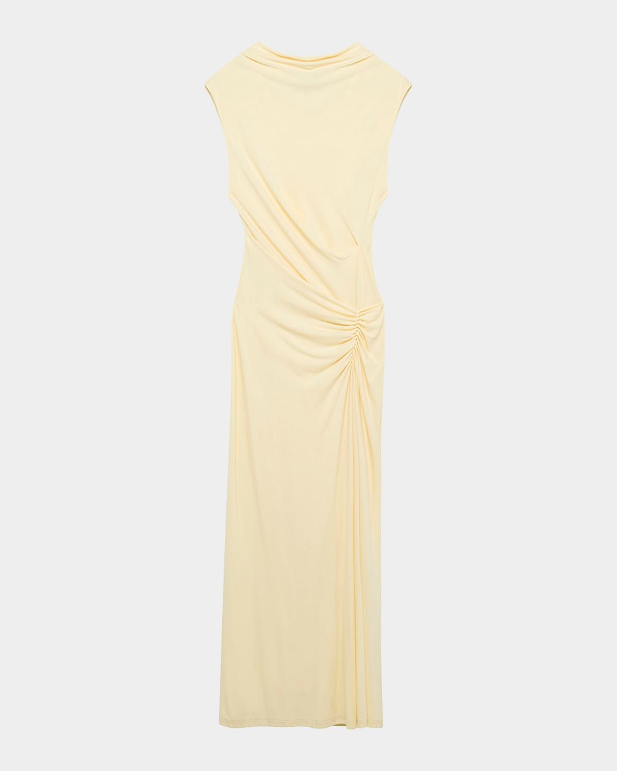 Acacia Sleeveless Ruched Midi Dress