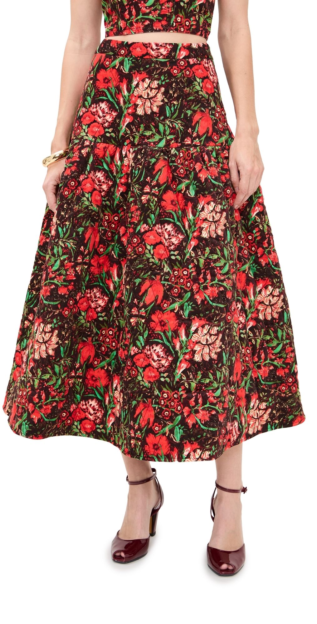 Hunter Bell Remy Skirt Holiday Floral 8