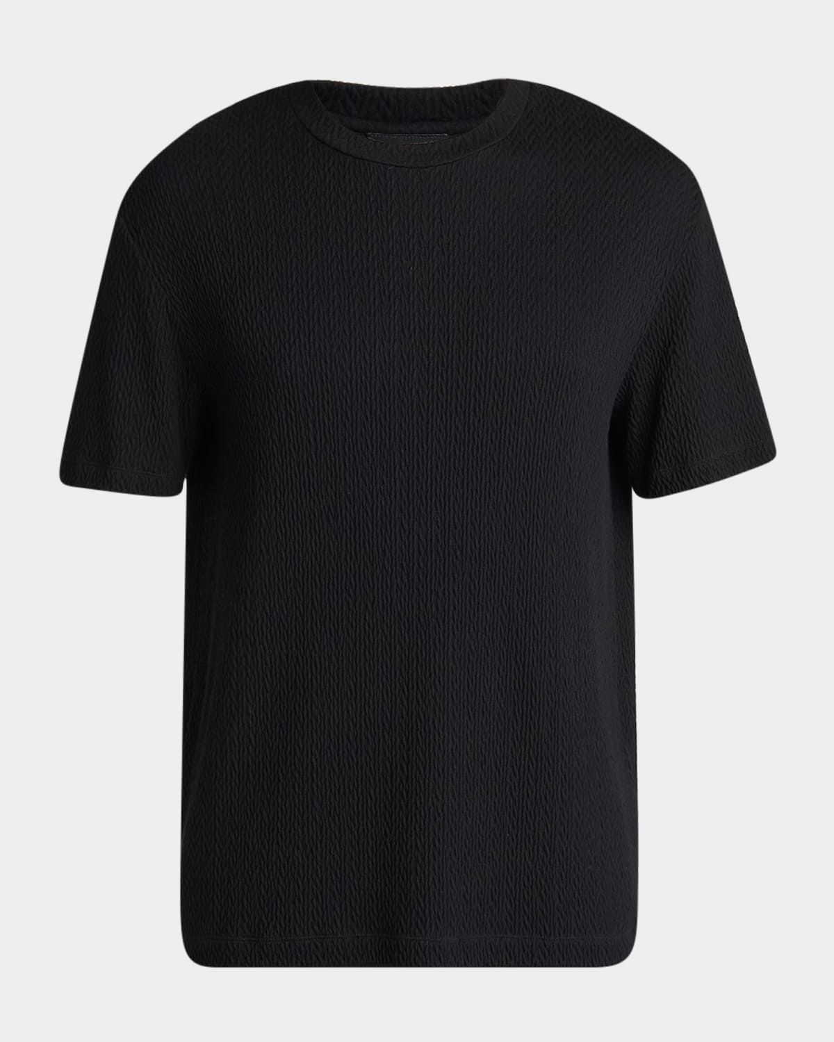 Men & apos;s Diagonal Texture Crewneck T-Shirt