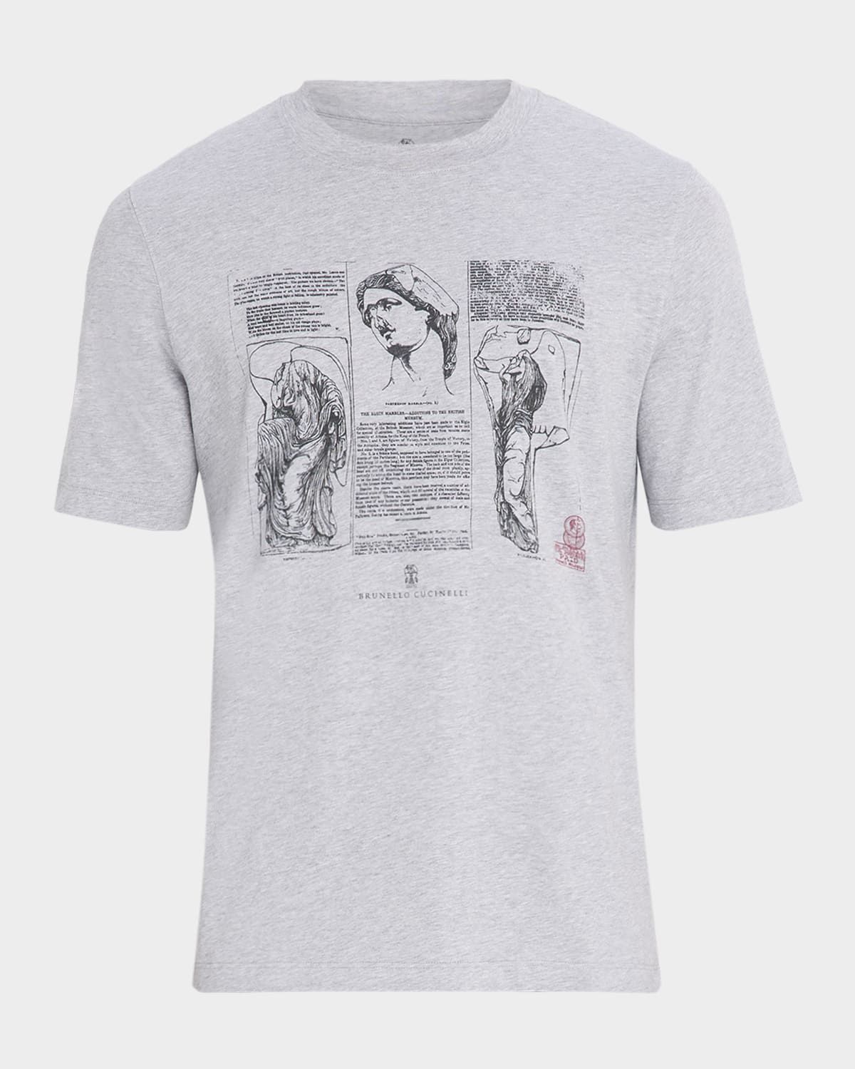 Men & apos;s Parthenon Print Cotton T-Shirt