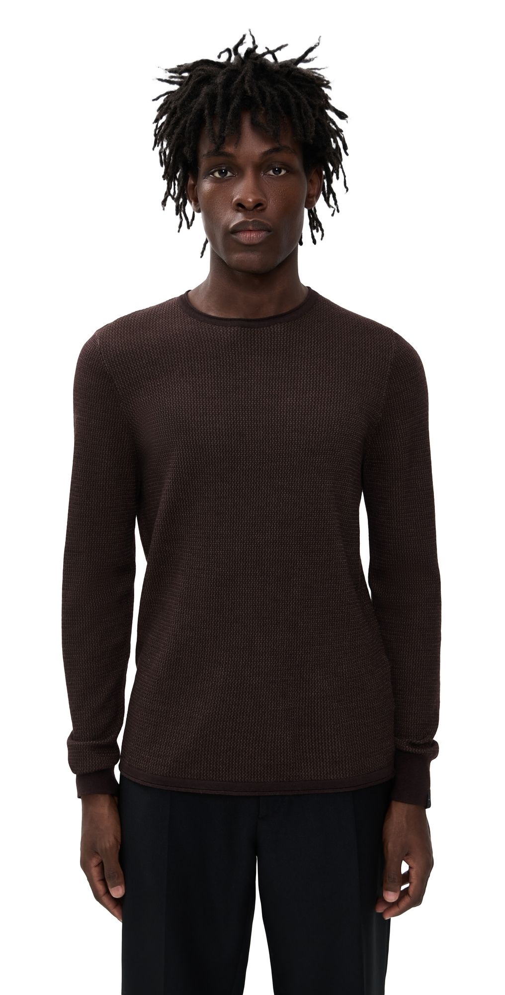 rag & bone Gregory Merino Long Sleeve Crew Stnwl XXL