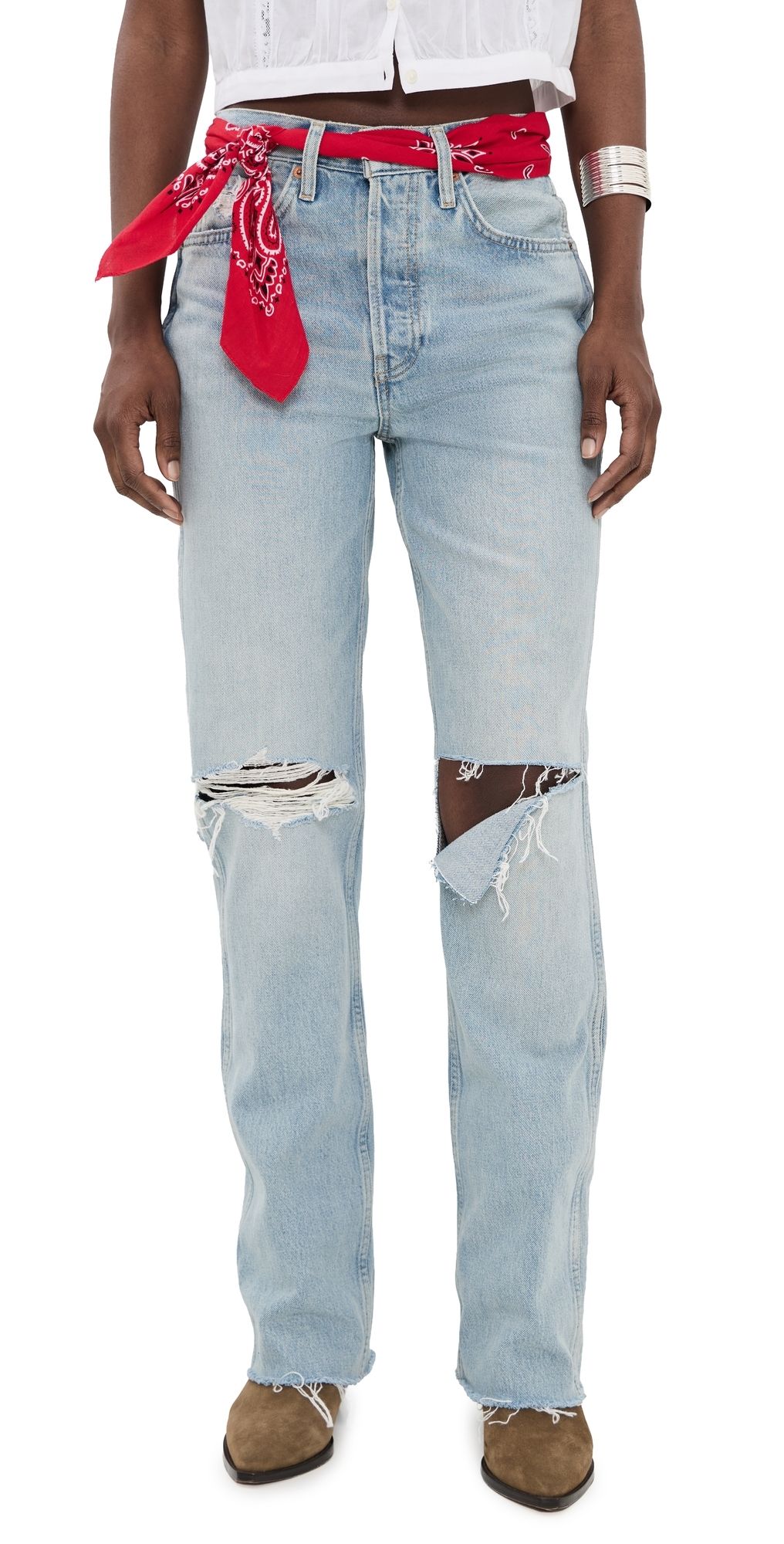 RE/DONE 90s High Rise Loose Jeans SILVER SPRINGS 29