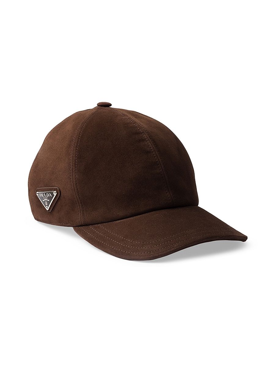 Men's Suede Baseball Cap - Brown - Size XXL
