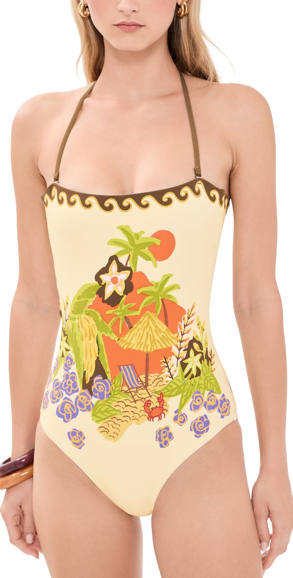 ALÉMAIS Island Cove One Piece Cream L