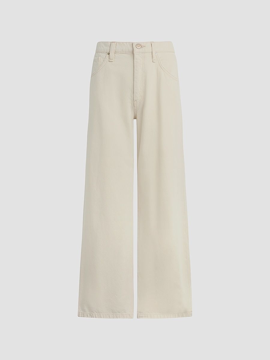 Women's Jodie Loose-Fit Wide-Leg Jeans - Ecru - Size 28