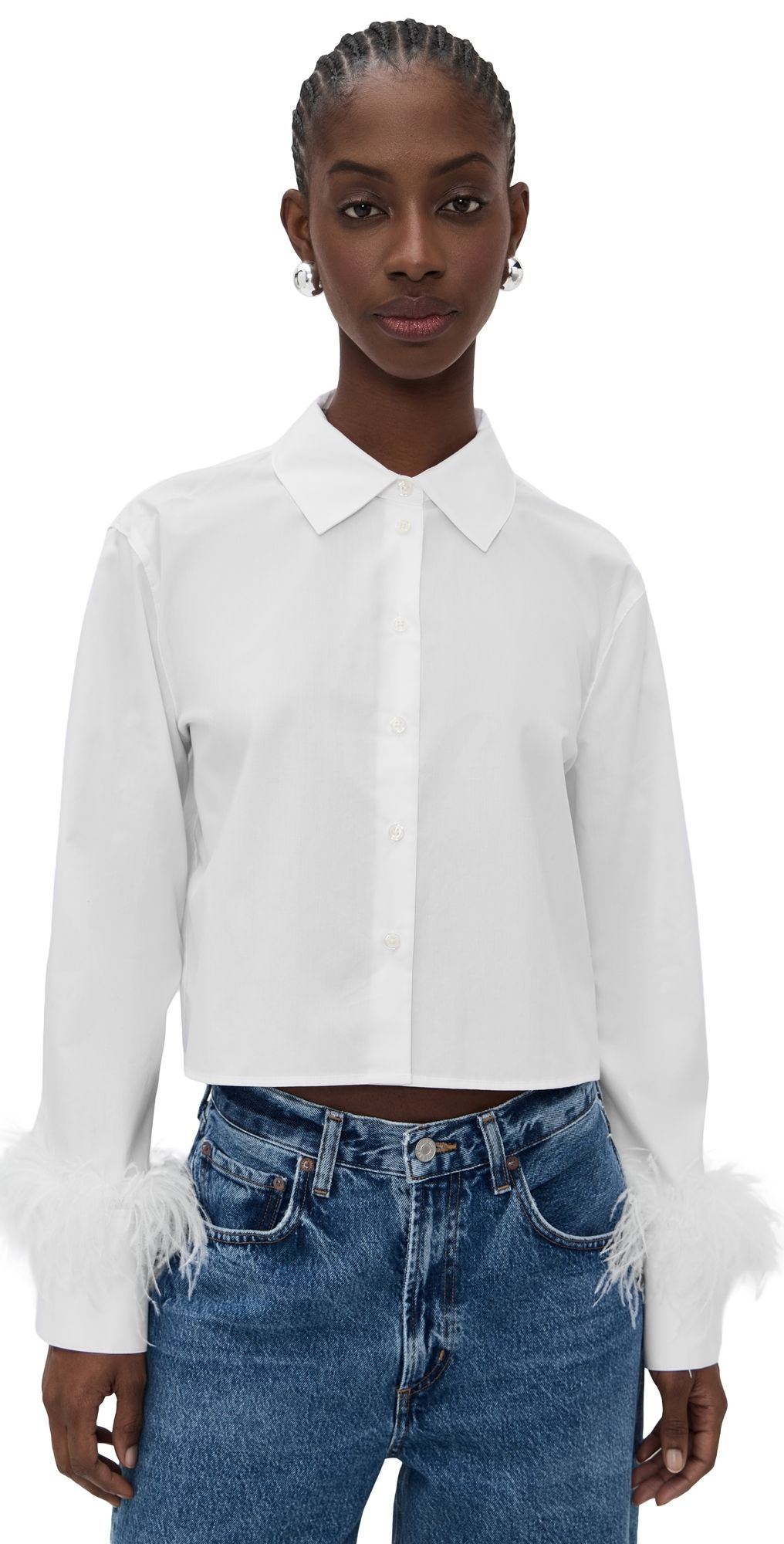 Tanya Taylor Largaux Feather Top Oxford L