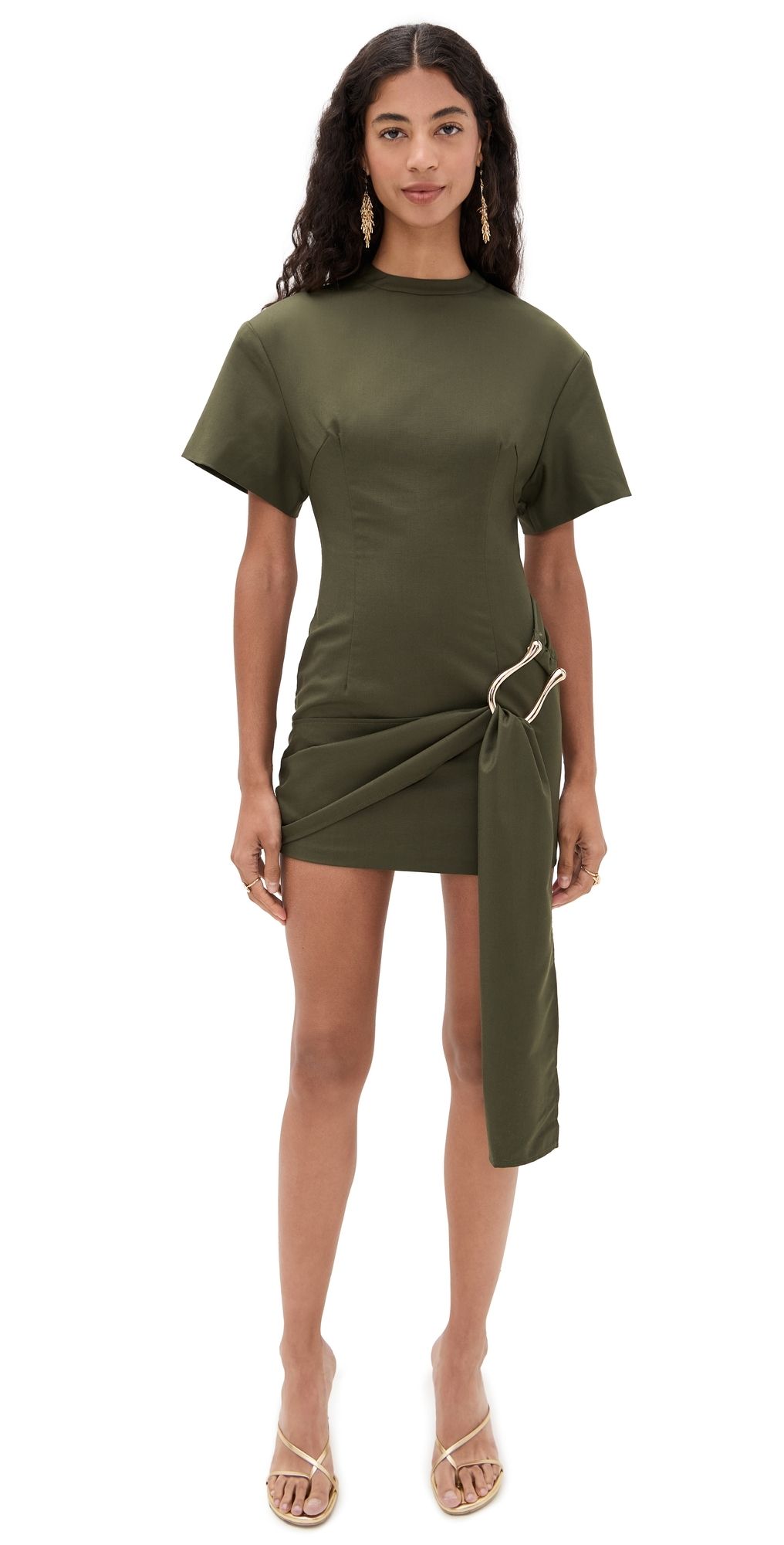 Lioness Martini Mini Dress Olive S