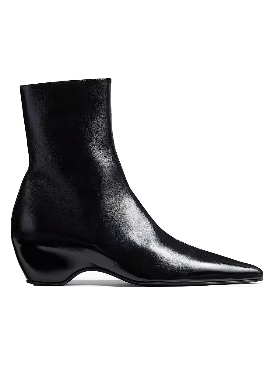 Women's Sybil 40MM Leather Ankle Boots - Black - Size 6