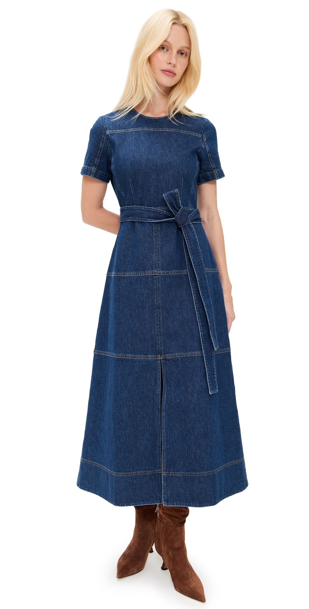 Tanya Taylor Ella Dress Classic Indigo Blue 0