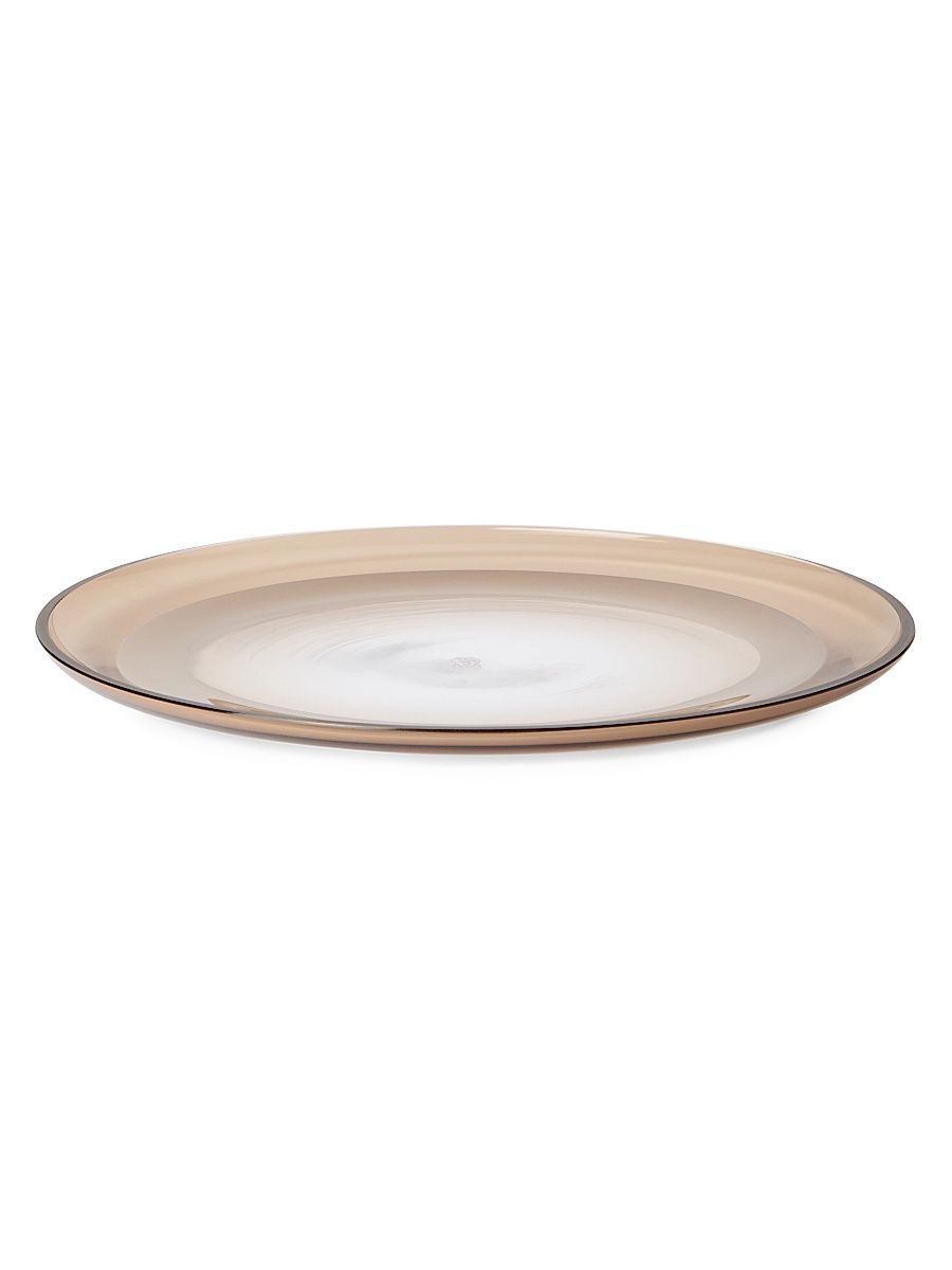 Murano Glass Charger Plate - Natural