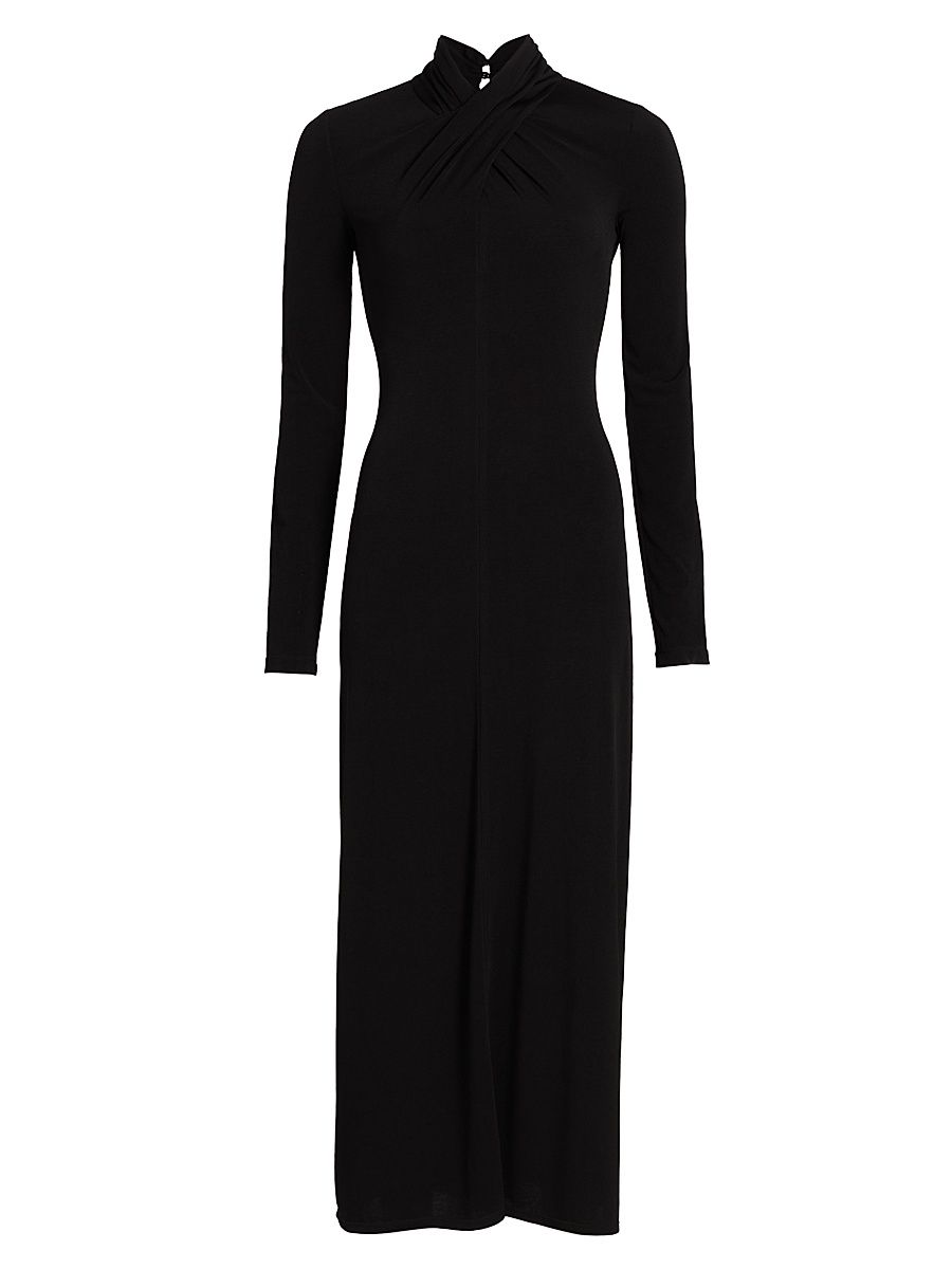 Women's Krini Jersey Midi-Dress - Black - Size Large