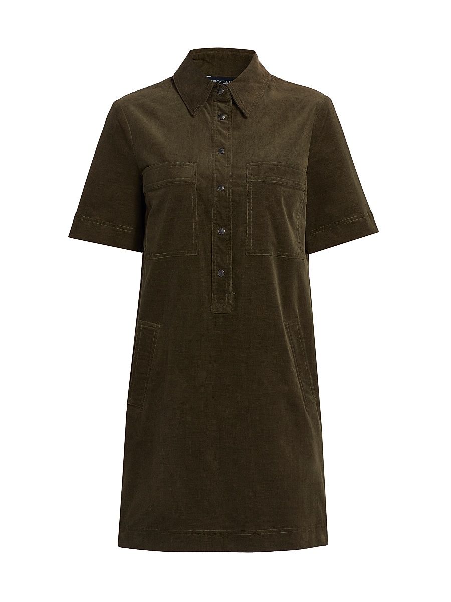 Women's Koulis Stretch Cotton Minidress - Cypress - Size 12