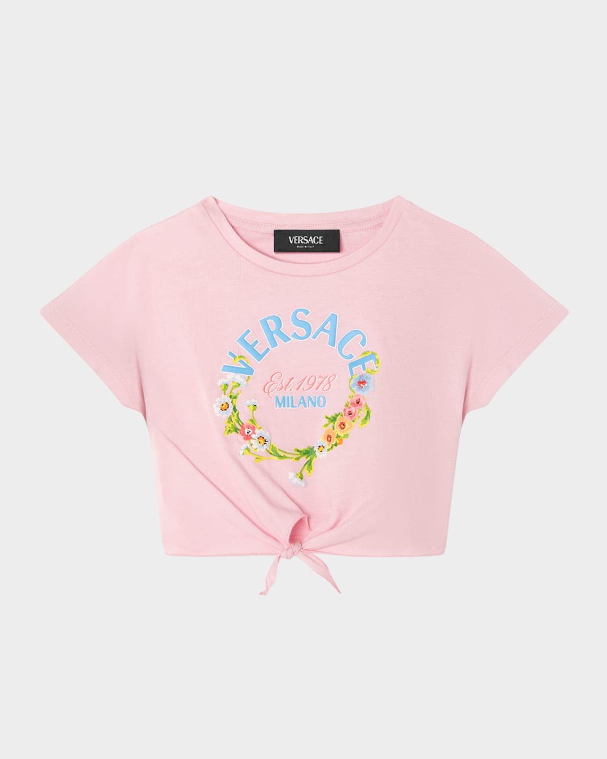 Girl & apos;s Floral & Logo-Print Knotted T-Shirt, Size 12M-4