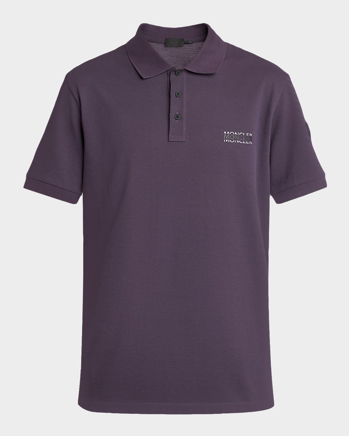 Men & apos;s Split Logo Cotton Polo Shirt