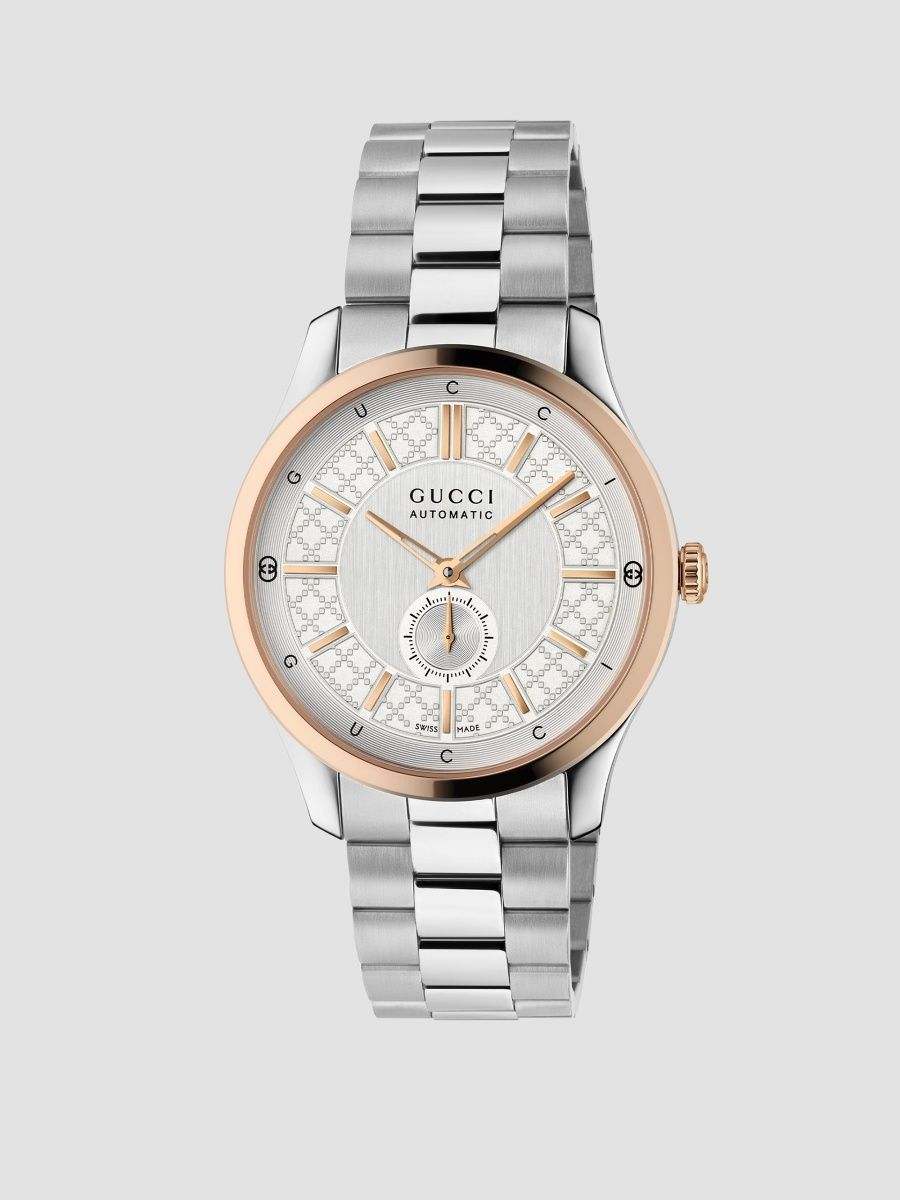Gucci Men's G-Timeless Two-Tone Stainless Steel Bracelet Watch/40MM - Silver