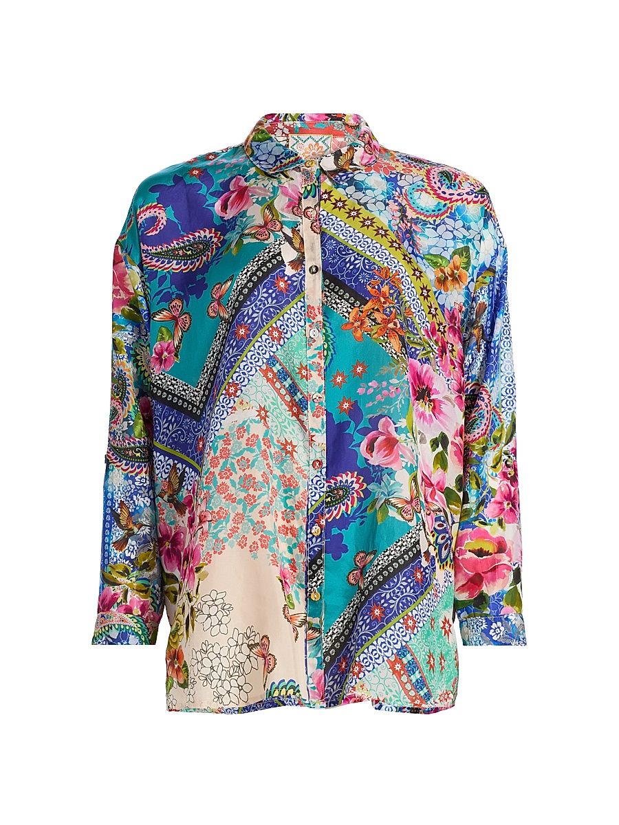 Women's The Audrey Evie Patchwork Tunic - Evie - Size XXL