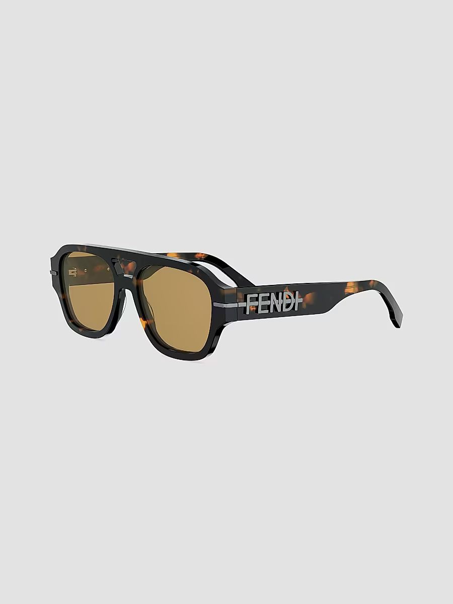 Men Fendigraphy 55MM Square Sunglasses - Havana Other And Roviex
