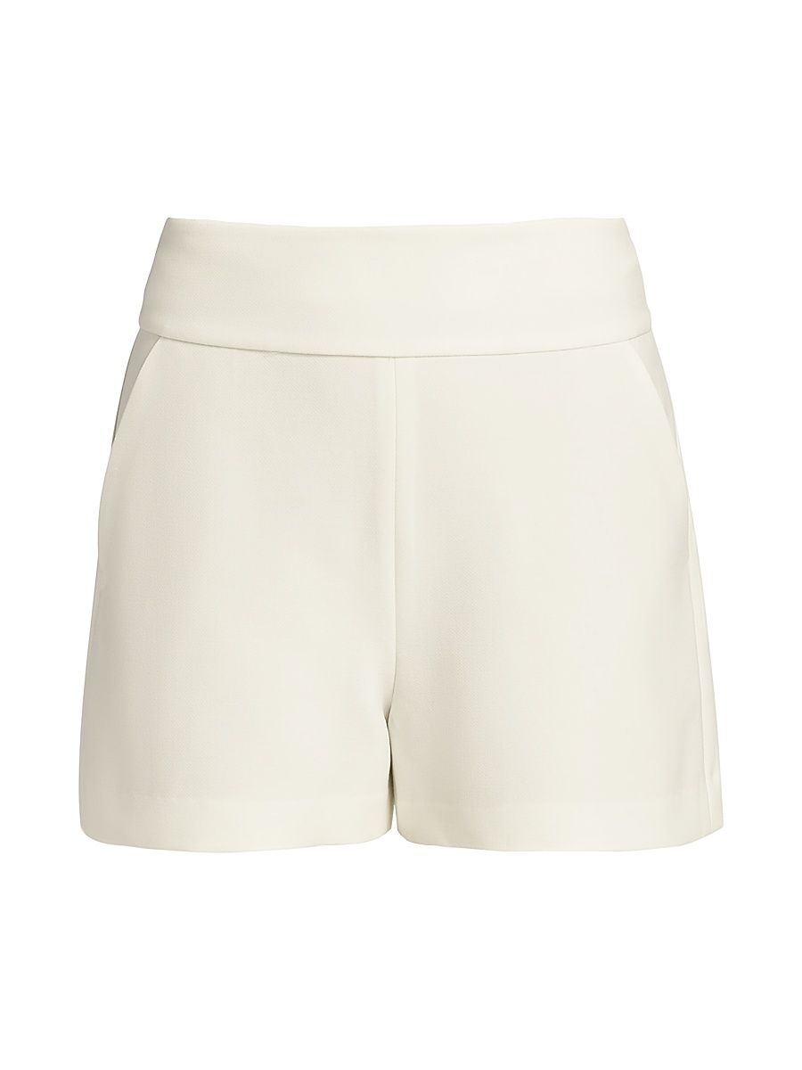 Women's Donald High-Waist Shorts - Off White - Size 14