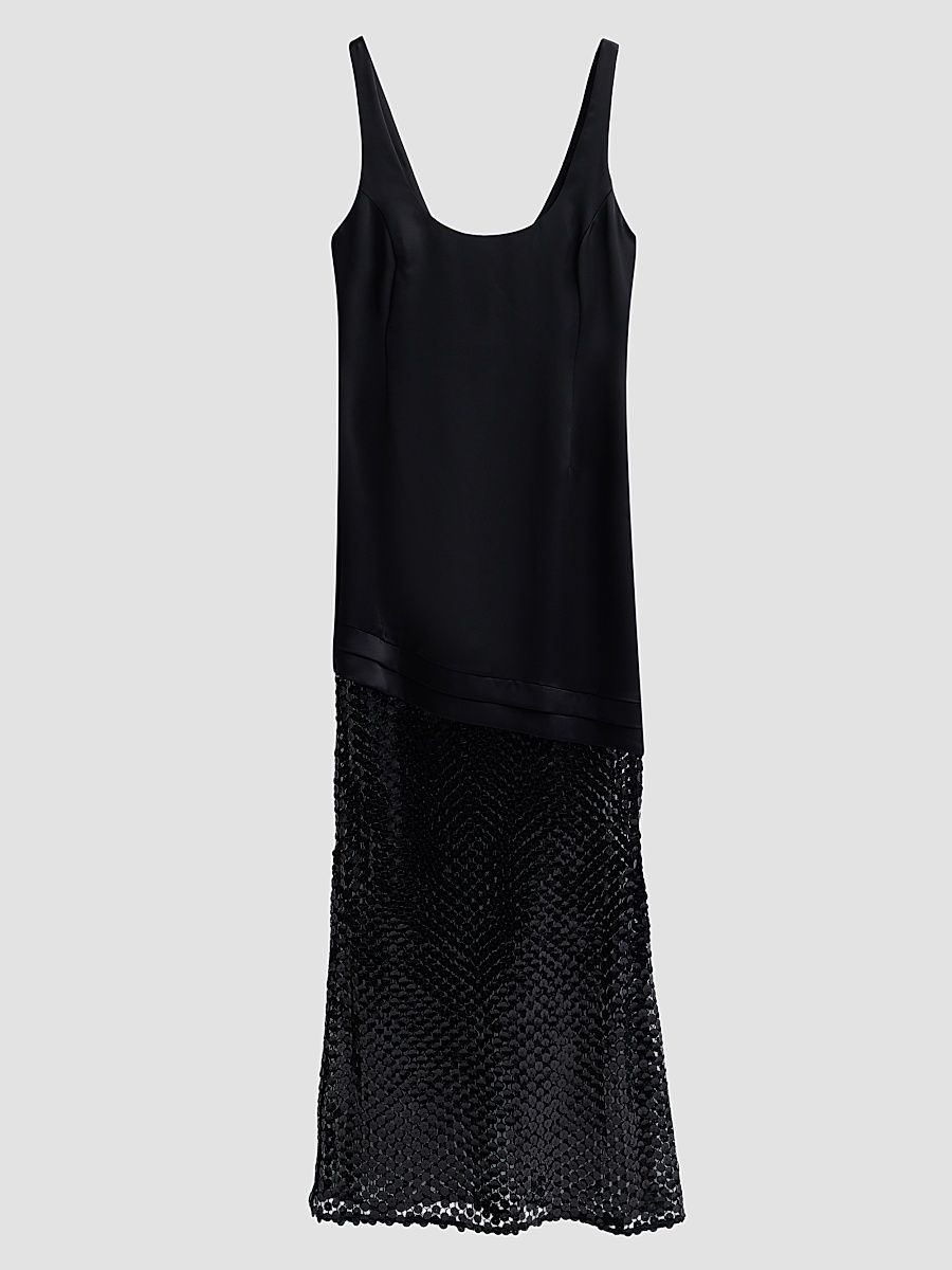 Women's Blossom Mesh Gown - Black Mesh - Size 12