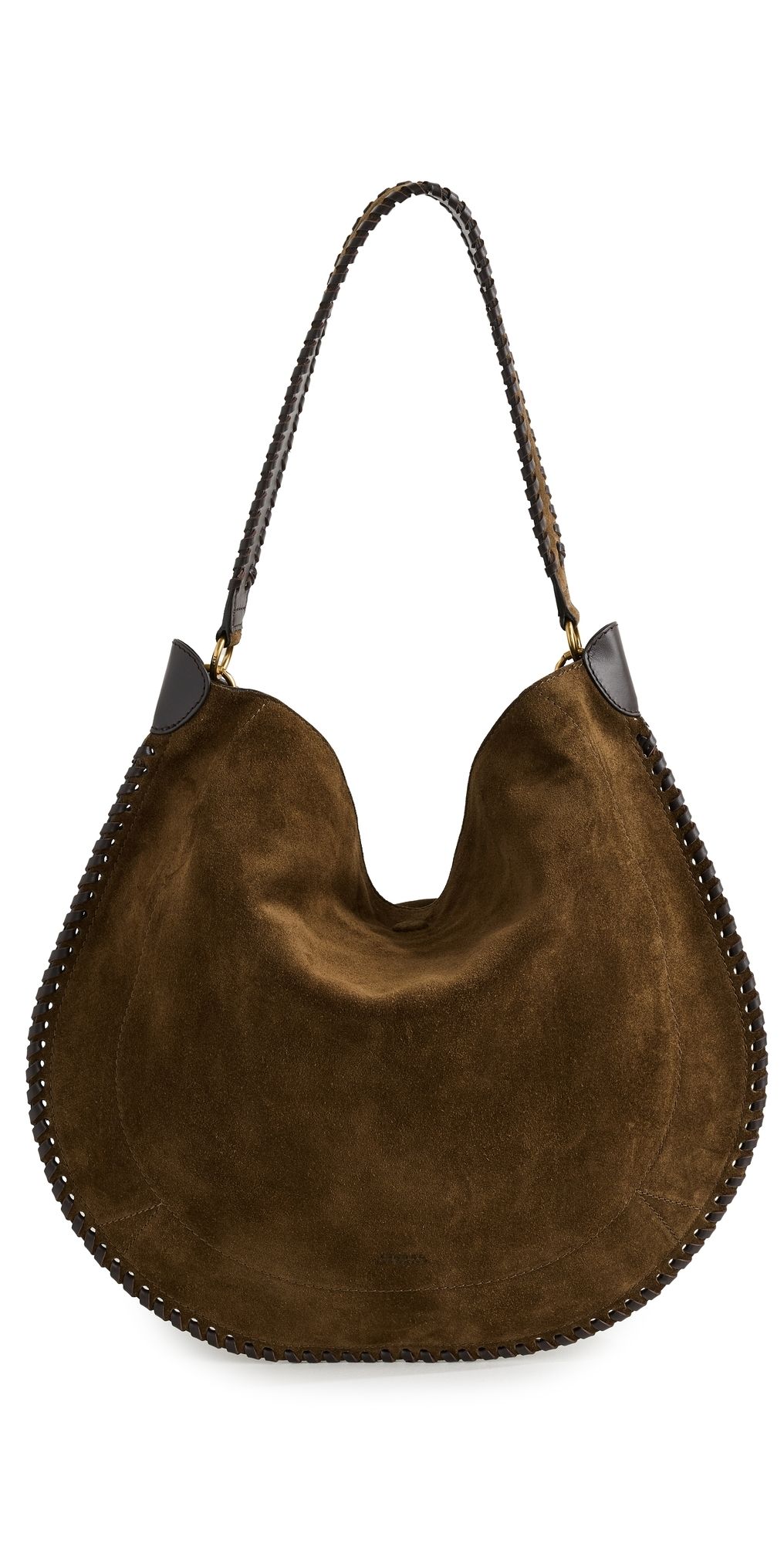 Isabel Marant Oskan Hobo Soft Shoulder Bag Bronze One Size