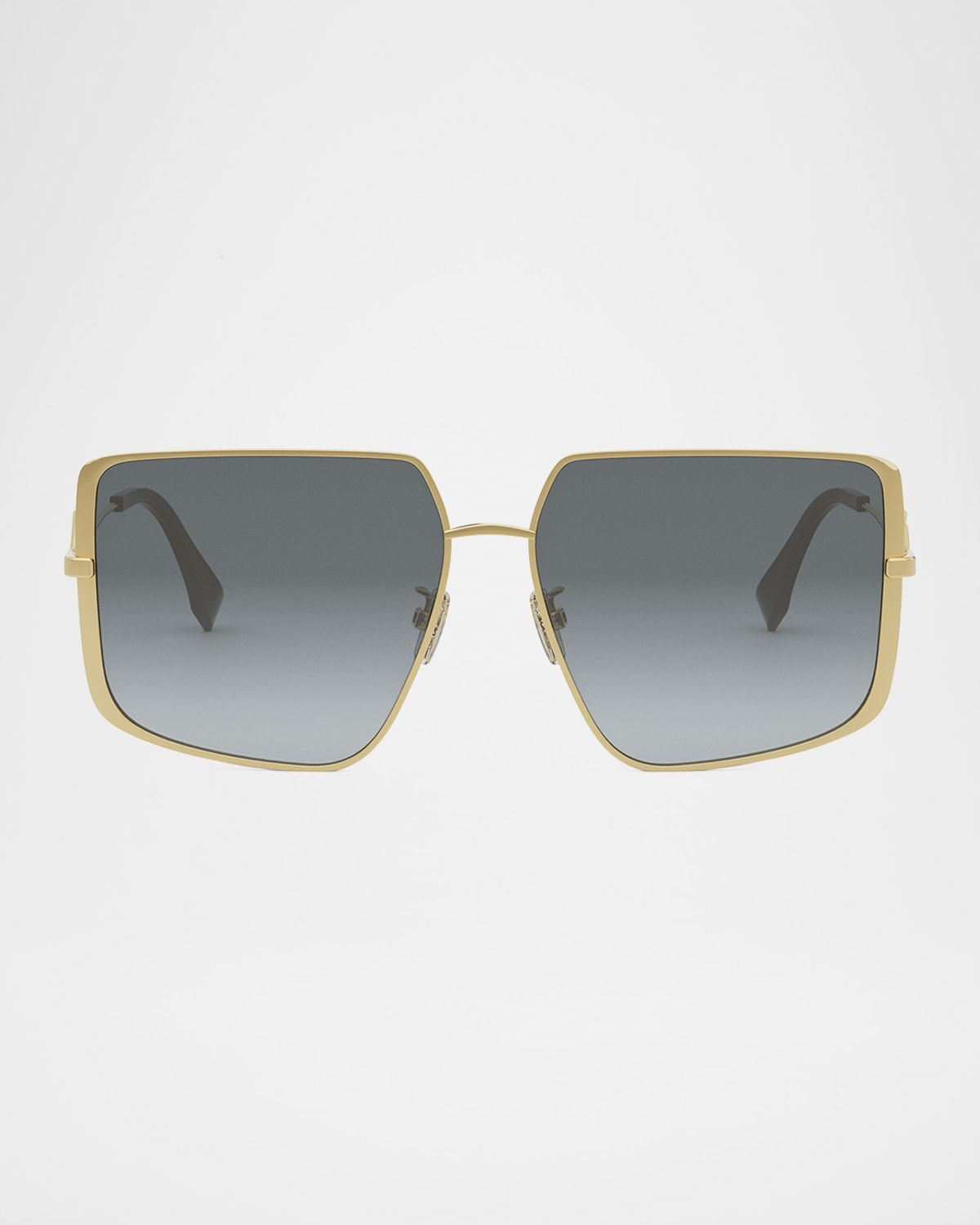 FF Square Metal & Acetate Sunglasses