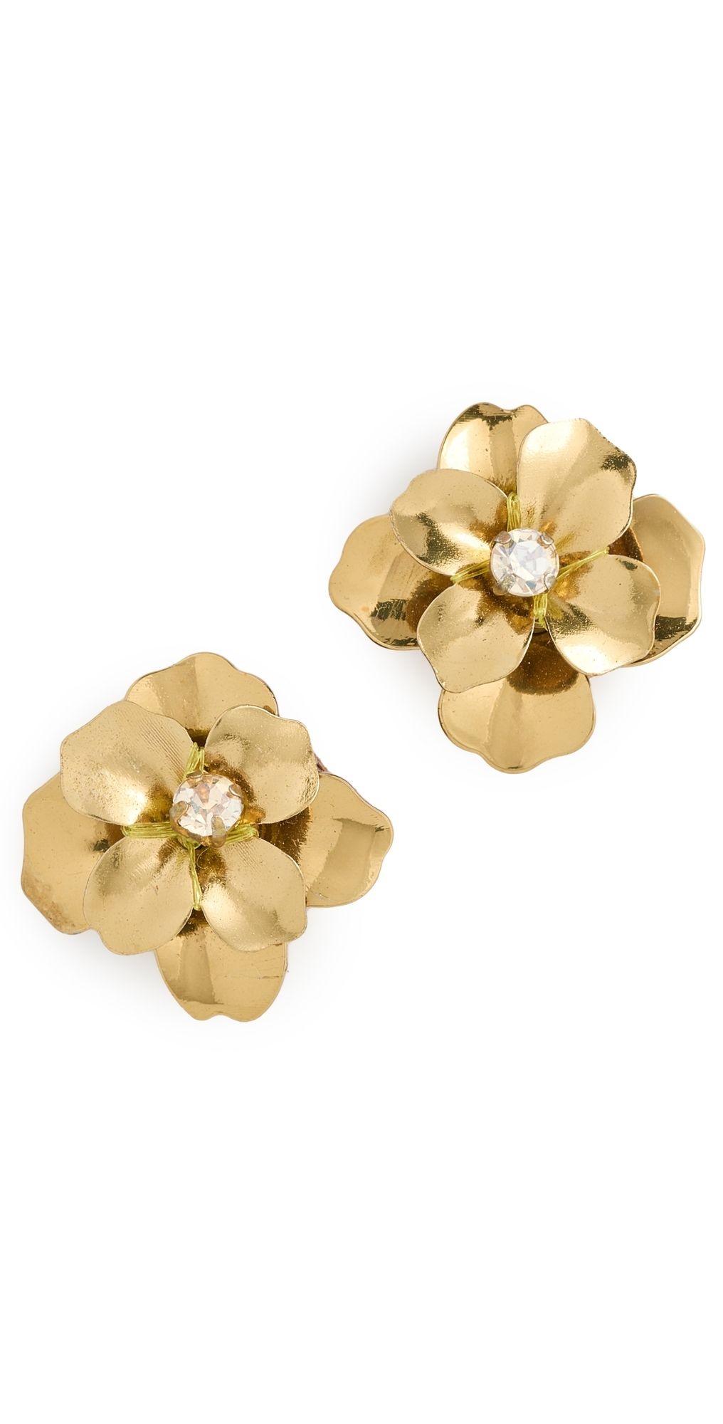 Deepa Gurnani Siran Earrings Gold One Size