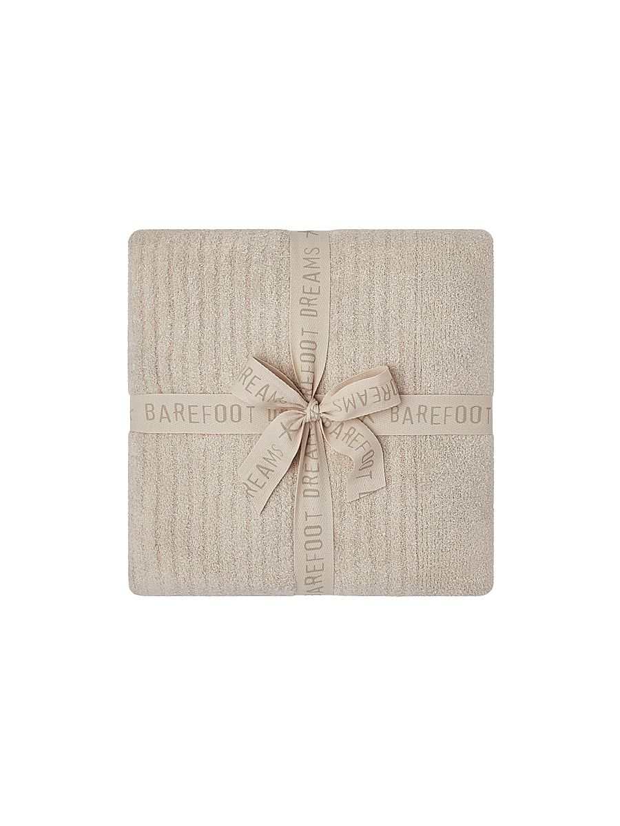 CozyChic Lite Rib-Knit Throw Blanket - Stone