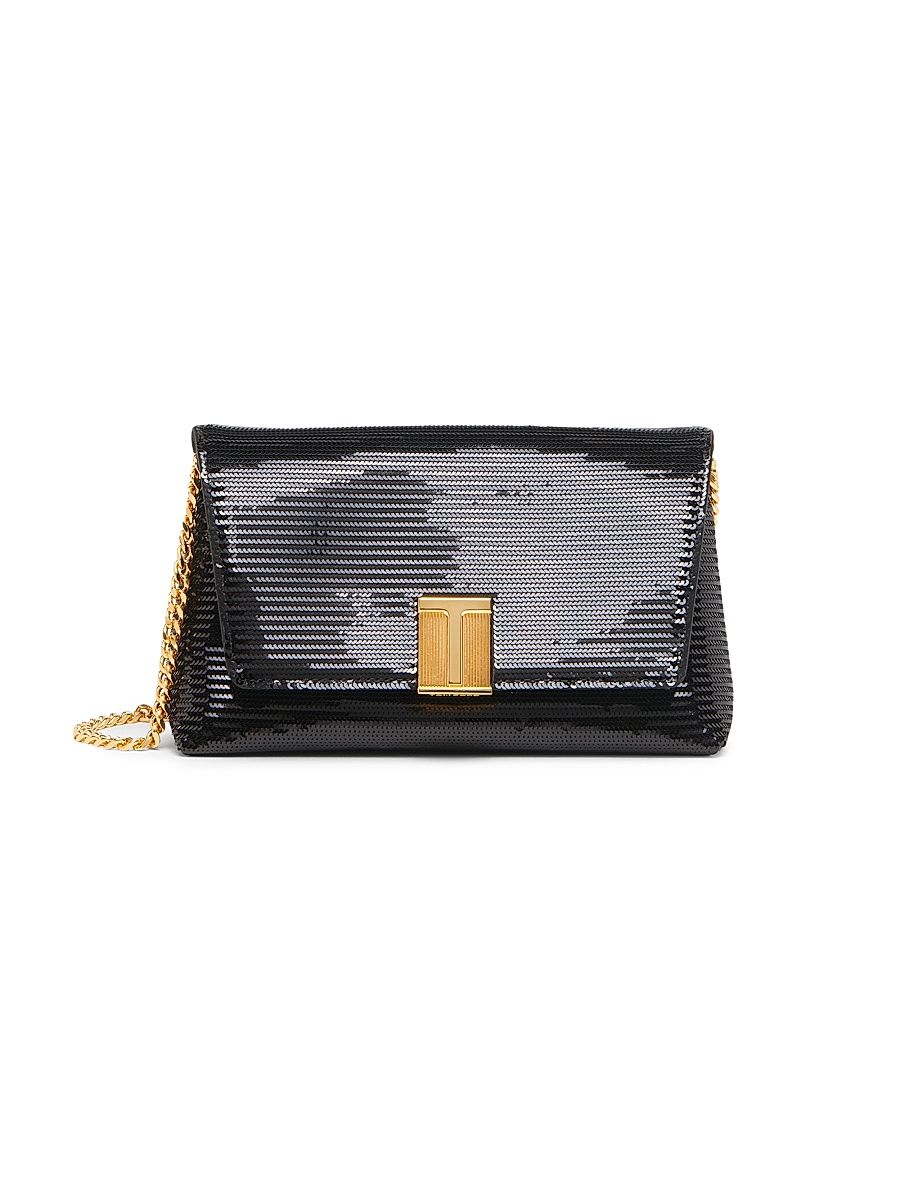 Women's Nobile Mini Sequined Shoulder Bag - Black