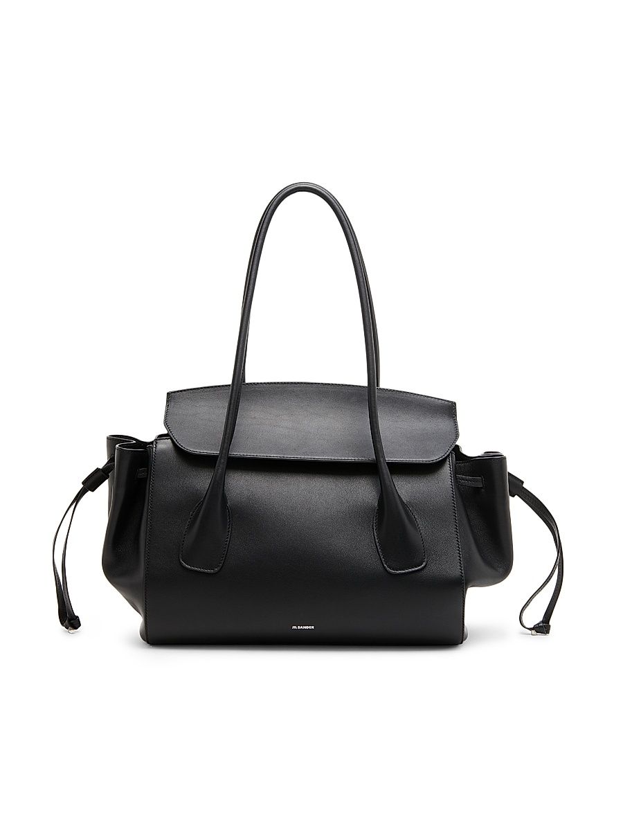 Women's Voyage Leather Shoulder Bag - Black