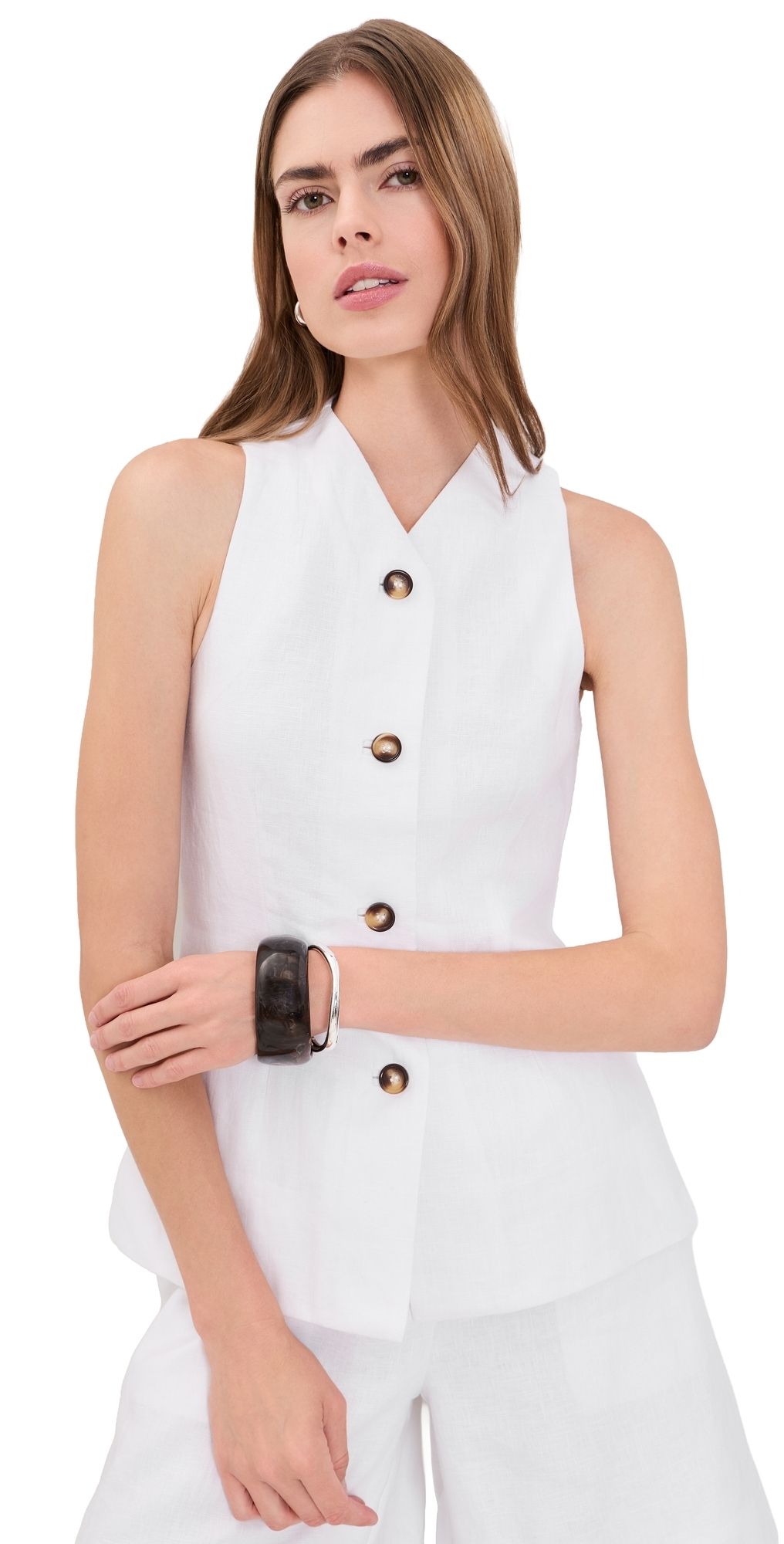 POSSE Dakota Vest Ivory XXS