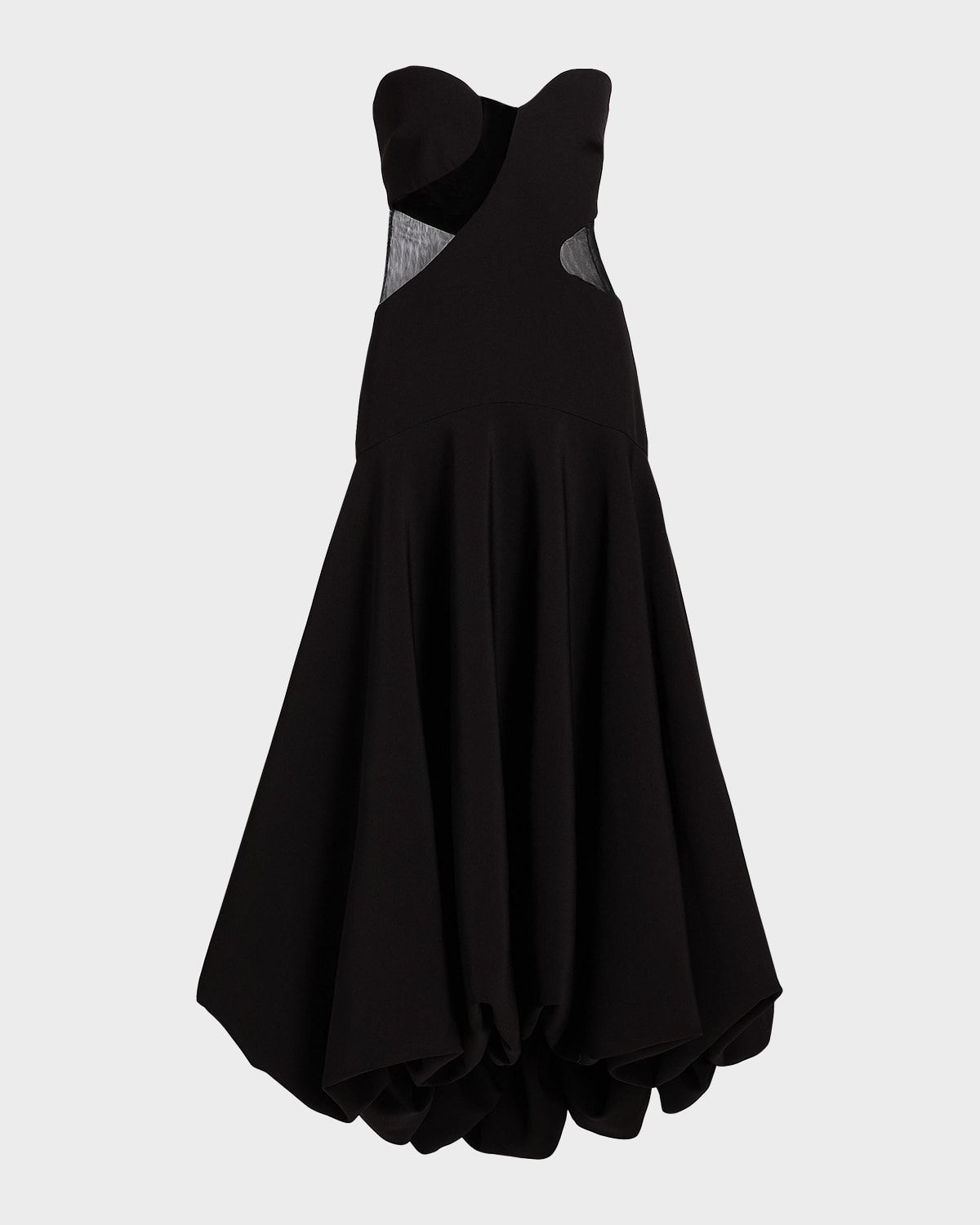 Daniella Strapless High-Low Bubble Gown