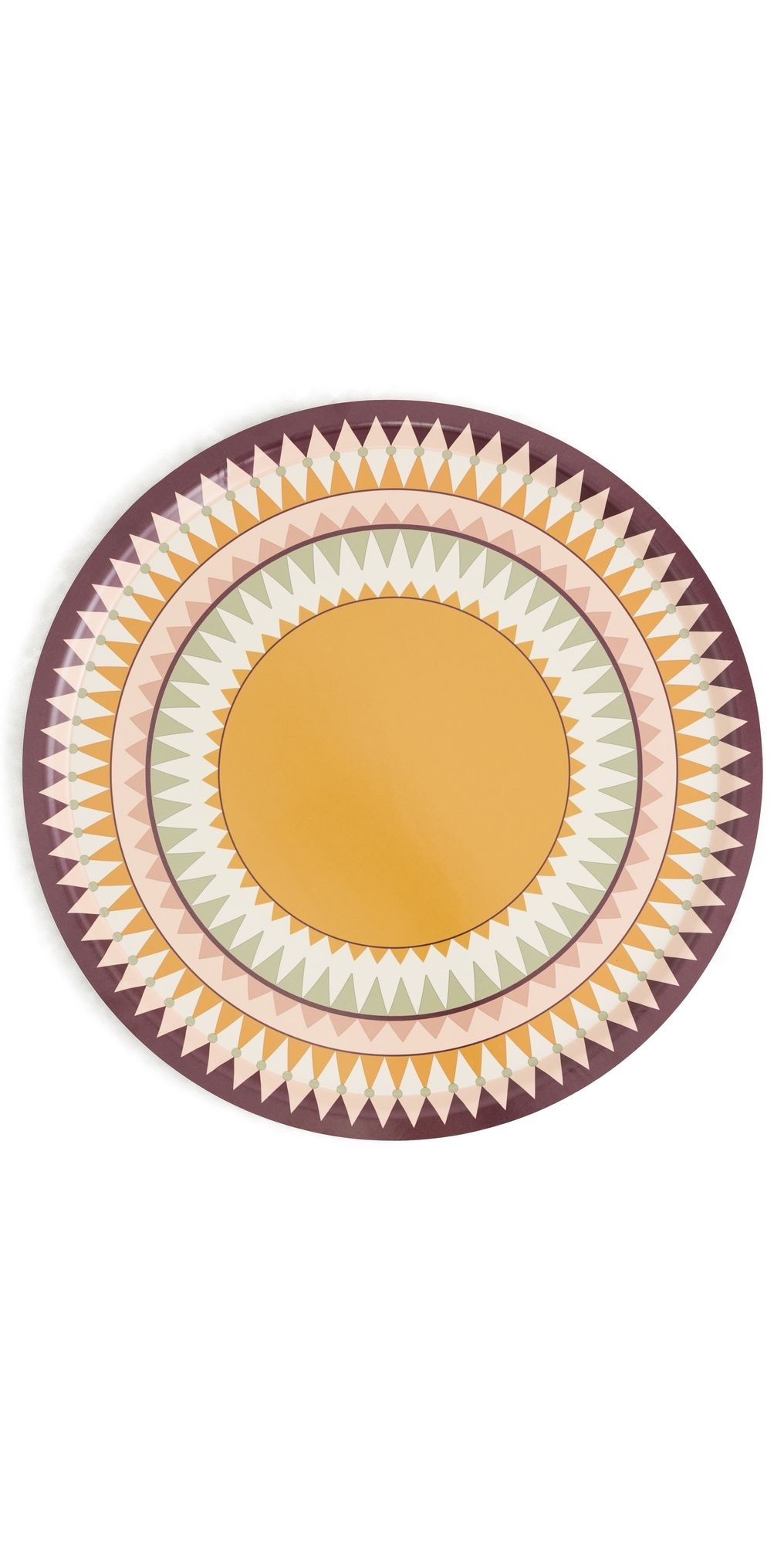 La DoubleJ Large Round Printed Tray Doric One Size