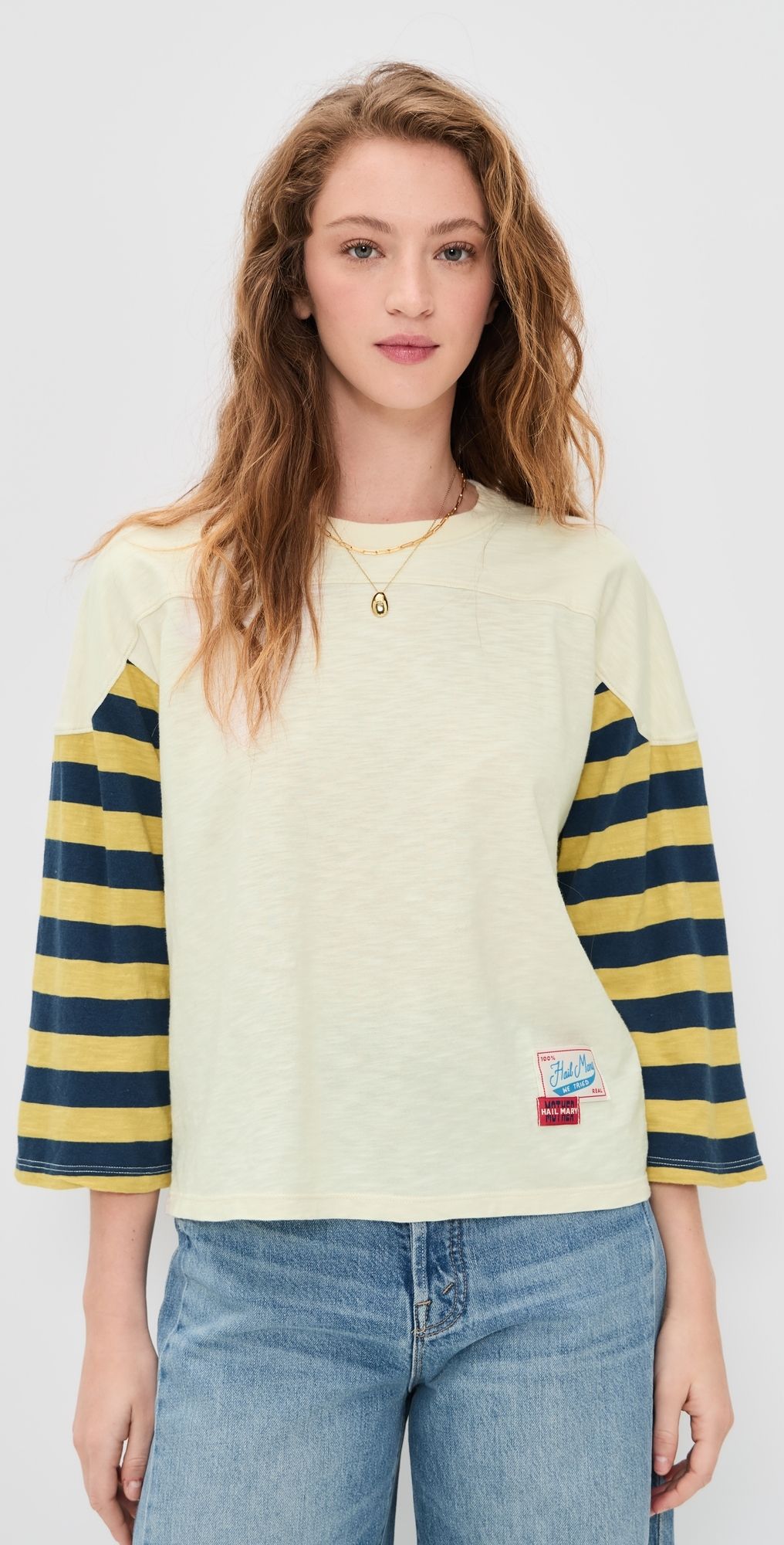 MOTHER The Long Sleeve Catch Tee 8 Ball L