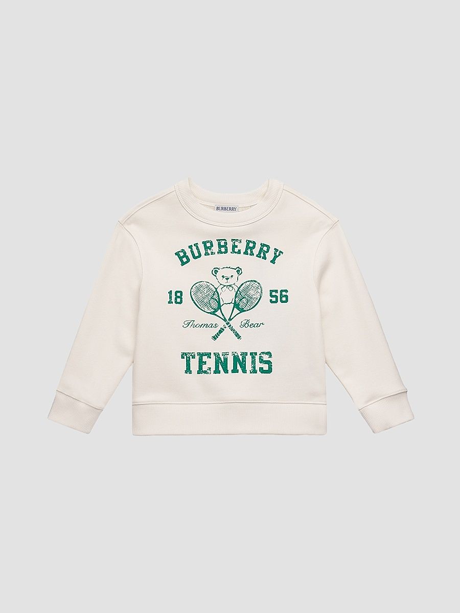 Little Kid's & Kid's Mathew Bear Sweatshirt - Chalk White - Size 10