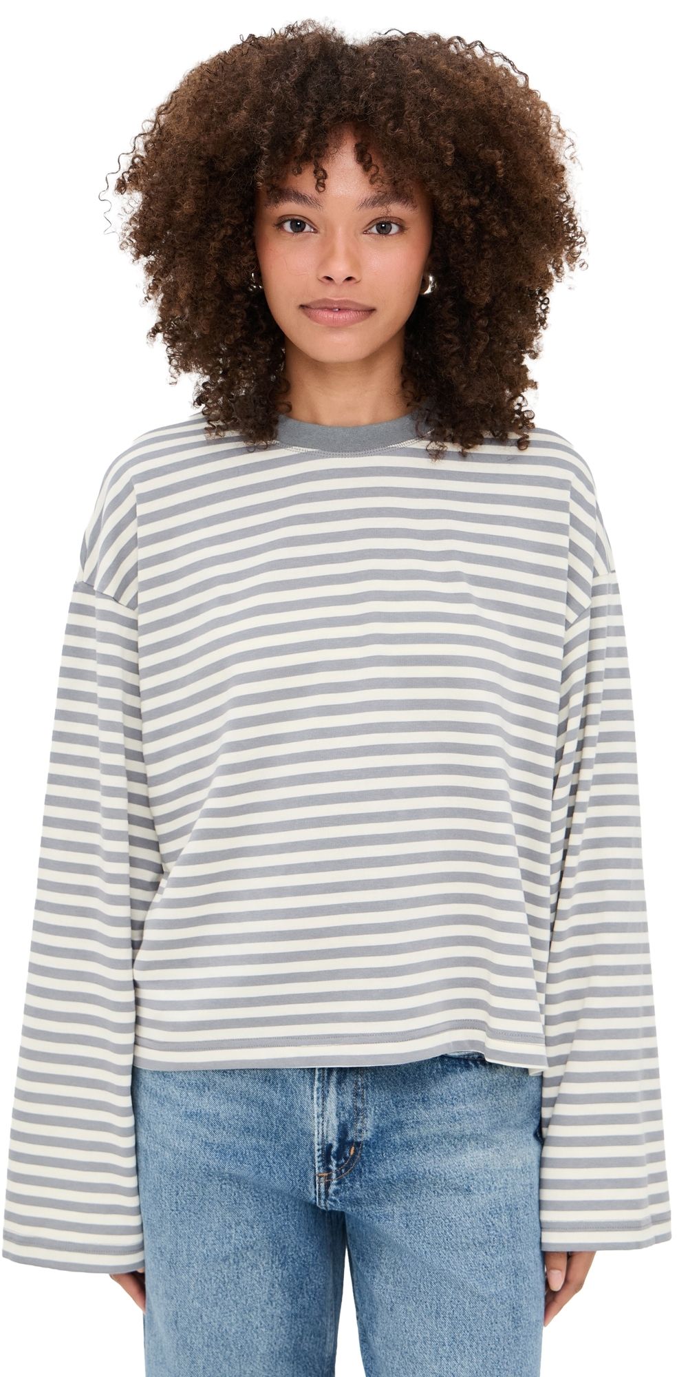 Lioness Bloom Long Sleeve Ash Stripe S