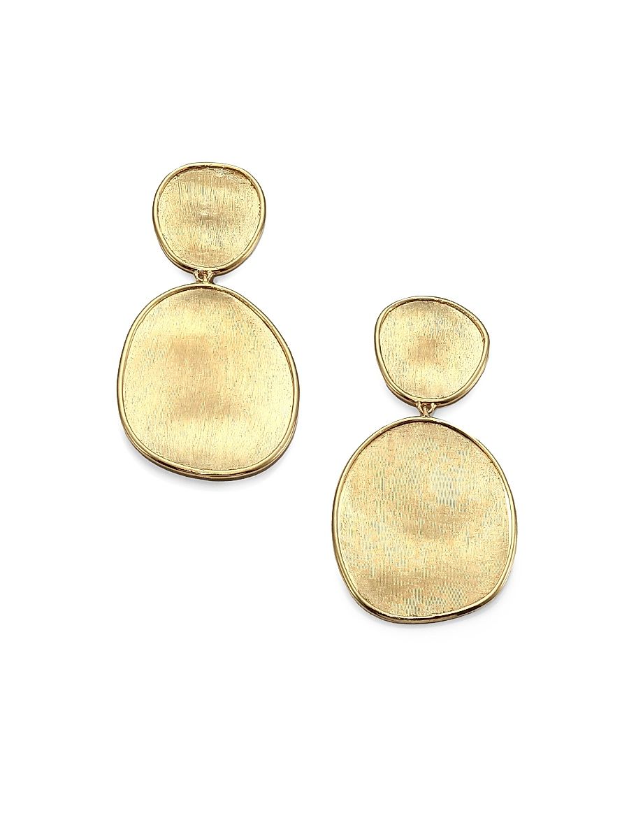 Women's Lunaria 18K Yellow Gold Double-Drop Earrings - Gold