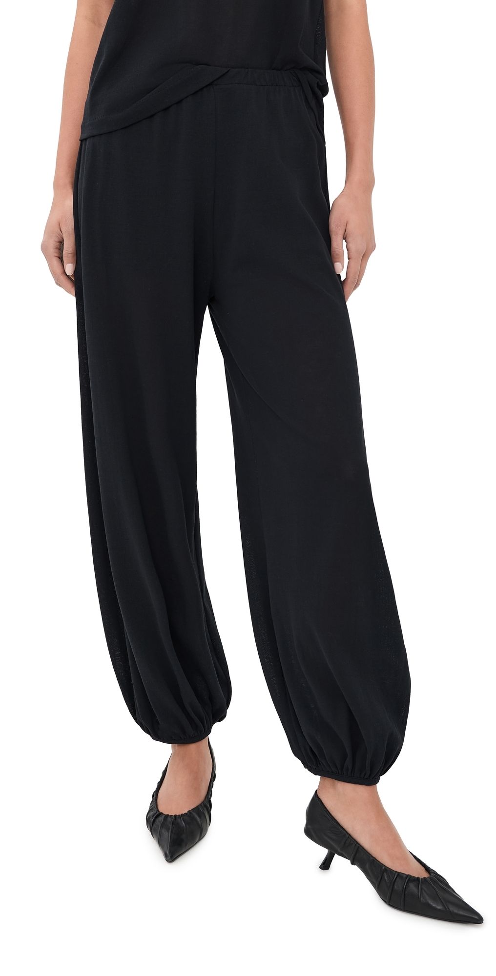Bite Studios Cotton Crepe Trousers Black XL