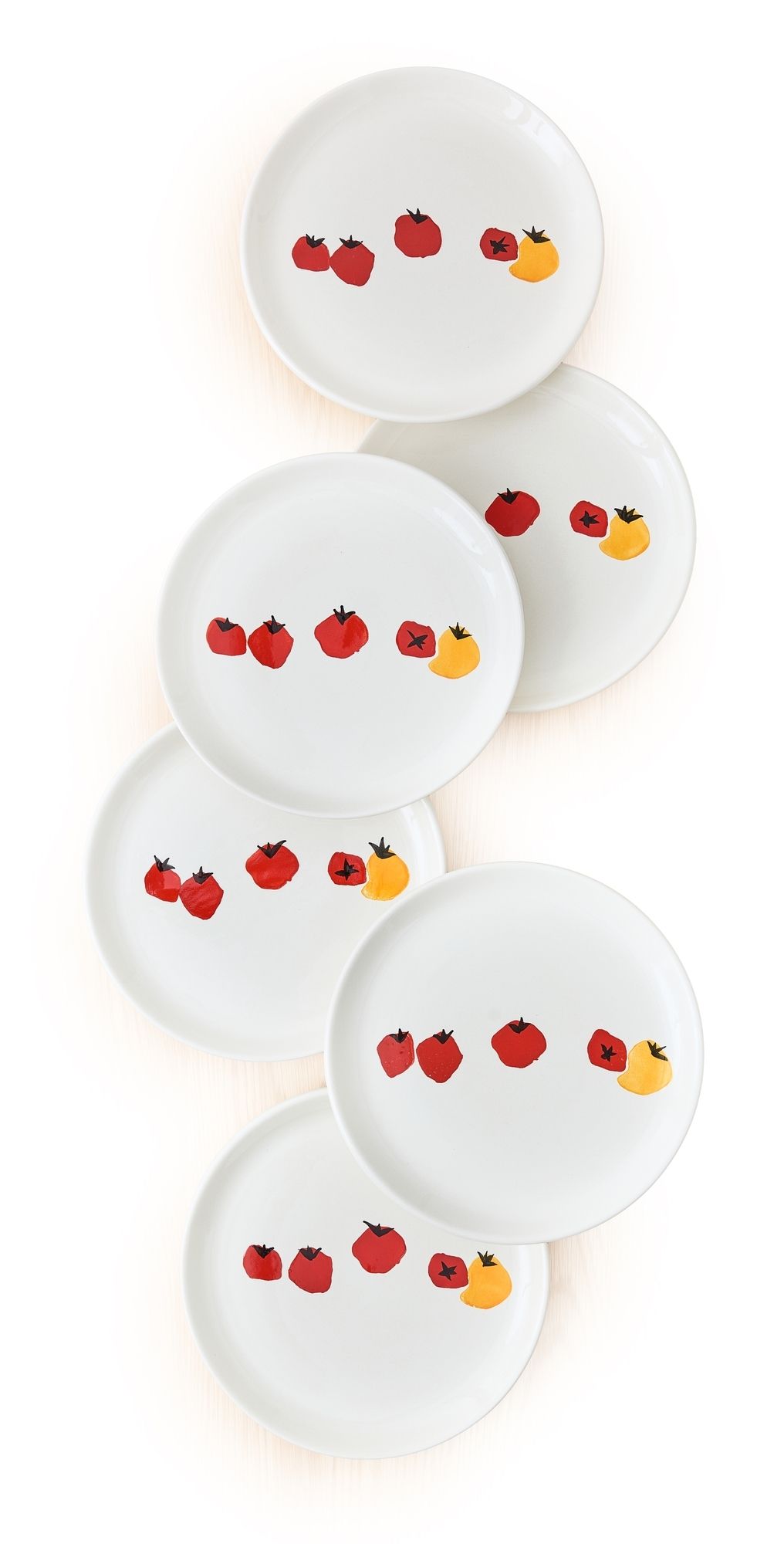 Zafferano Tomato Dinner Plate Set of 6 Tomato One Size