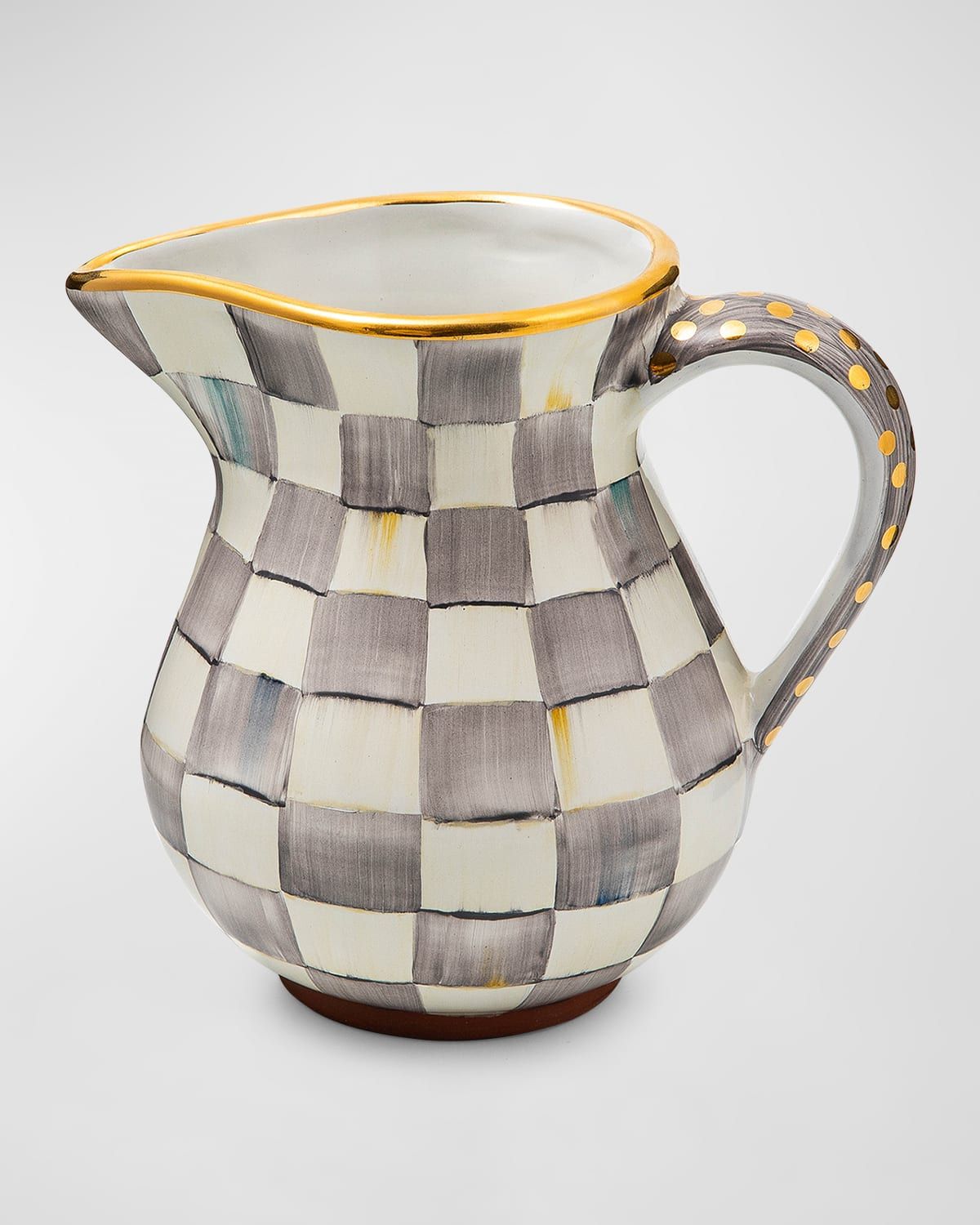 Sterling Check Portly Pitcher