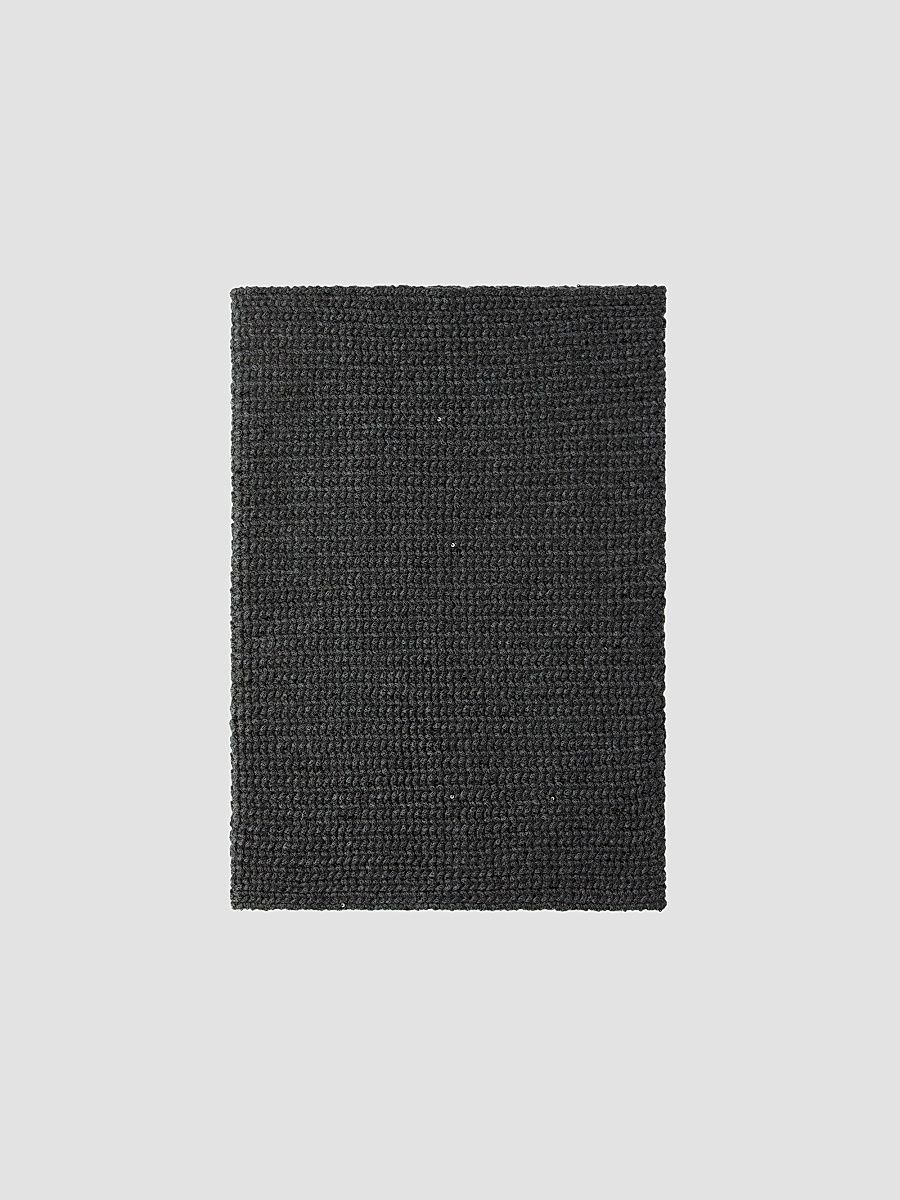 Women's Cashmere and Silk Dazzling Rib Knit Neck Warmer - Lignite Grey - Size Medium