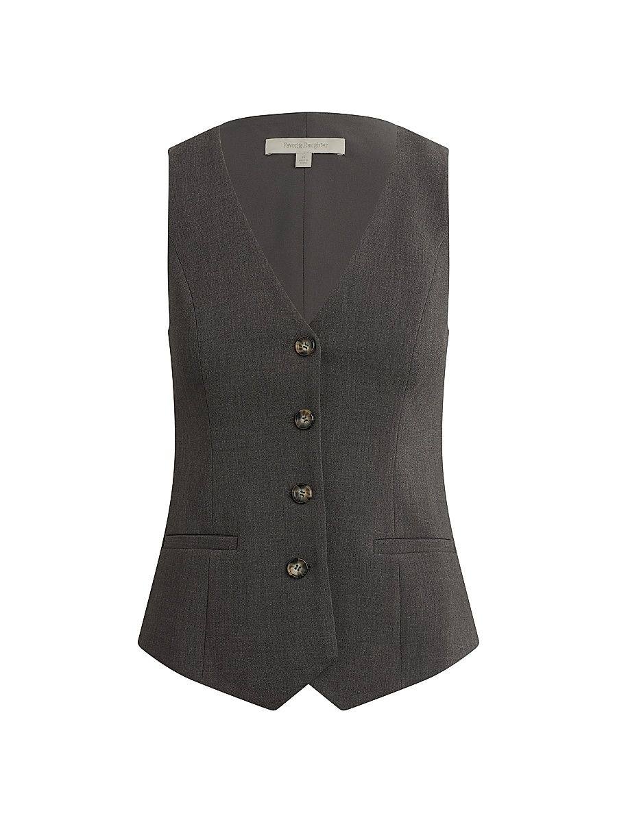 Women's The Jones Vest - Grey Suiting - Size XS
