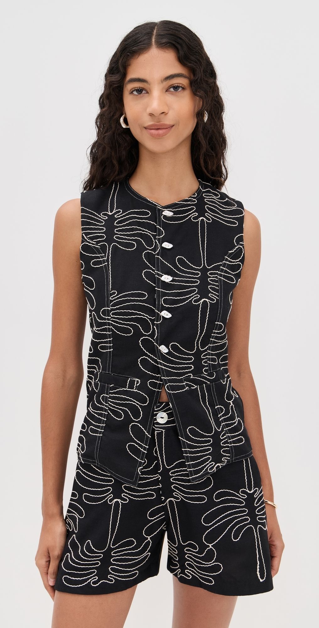 Palmacea Nina Shirt Praia Black Praia Black L