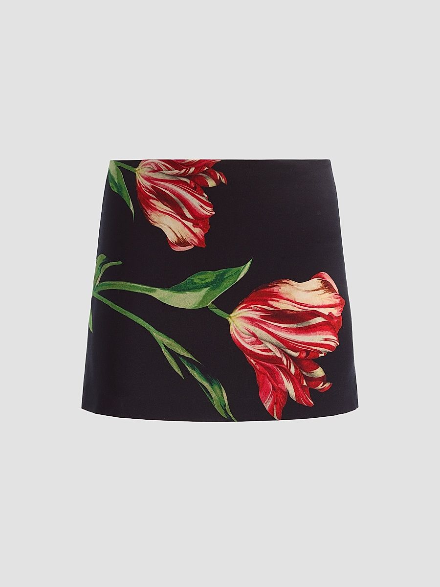 Women's Rubi Micro Mini Skirt - Soft Tulip Black - Size 0