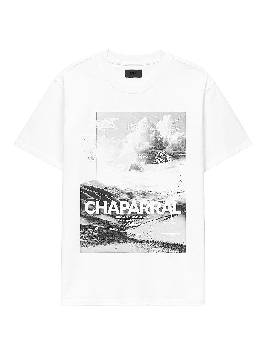 Men's Chaparral Liam Cotton Crewneck T-Shirt - White Chaparral - Size XL
