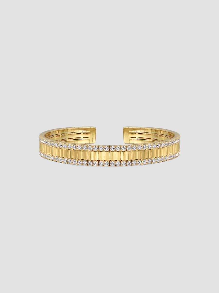 Gabriel & Co Women's 14K Yellow Gold & 2.45 TCW Diamond Cuff - Gold