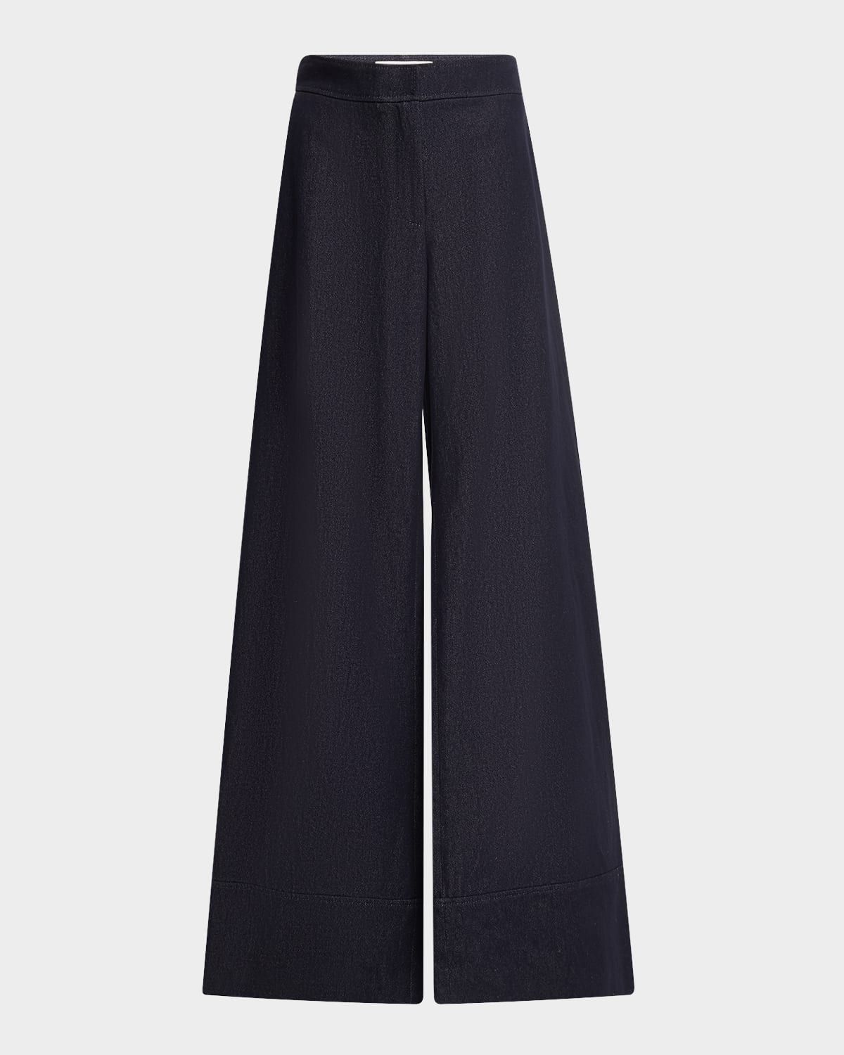 Charles Wide-Leg Twill Pants