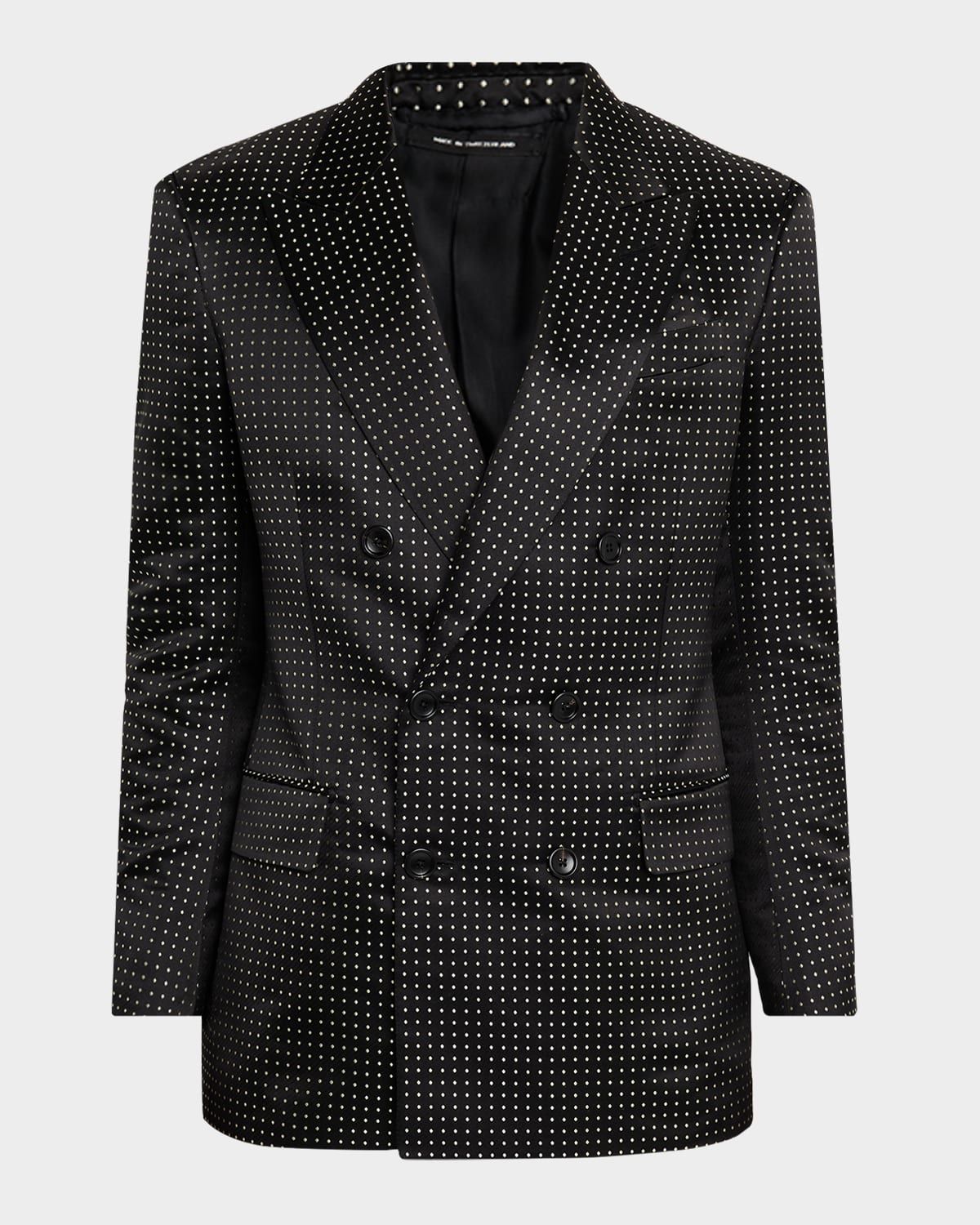 Men & apos;s Duchesse Polka Dot Jacquard Dinner Jacket